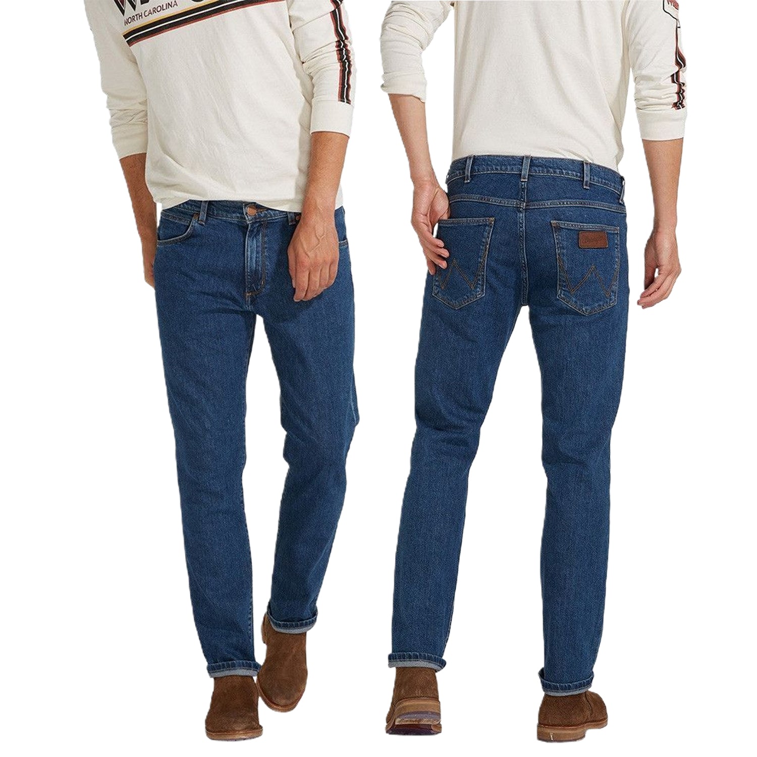 Wrangler jeans wrangler greensboro midstone elasticizzato  w15qyi39u - neutra