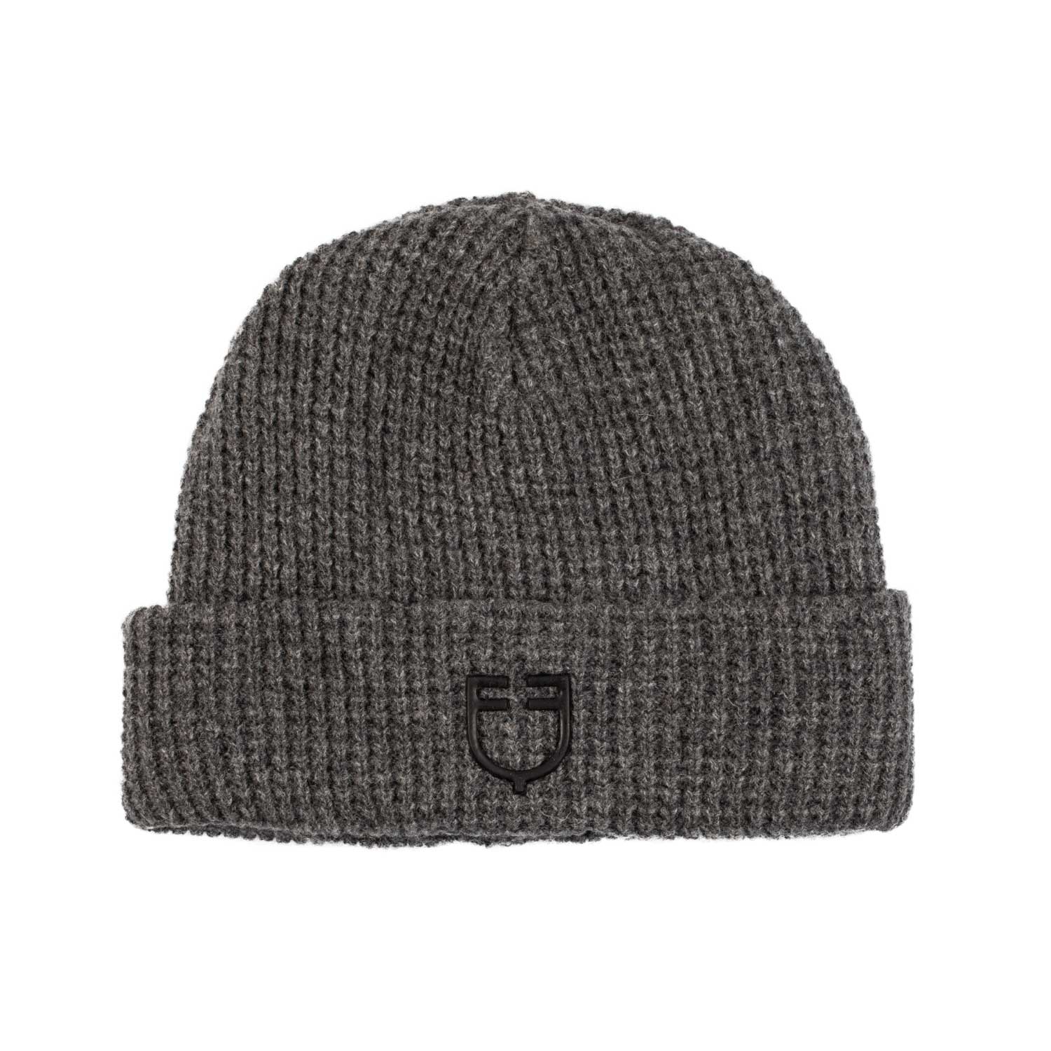 Equestro unisex knitted pattern beanie - Colore MELANGE GREY