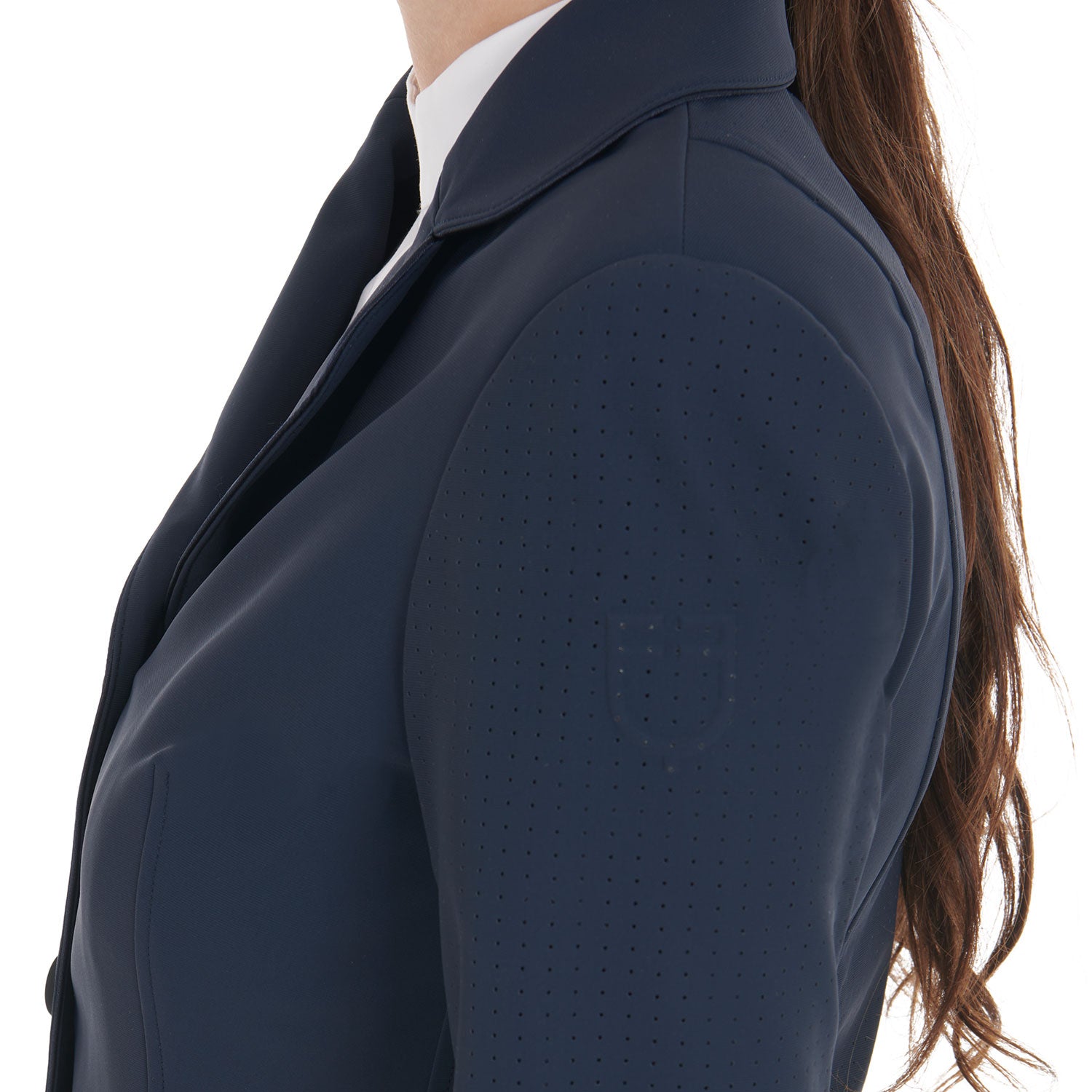 Equestro technical woman riding jacket 1/2 mesh - Colore NAVY