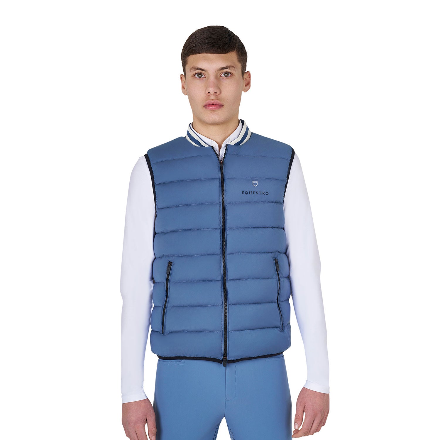 Equestro men's nylon vest - neutra