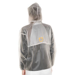 Equestro unisex basic raincoat - Colore WHITE