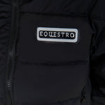 Equestro women's cropped stretch fabric jacket - Colore BLACK