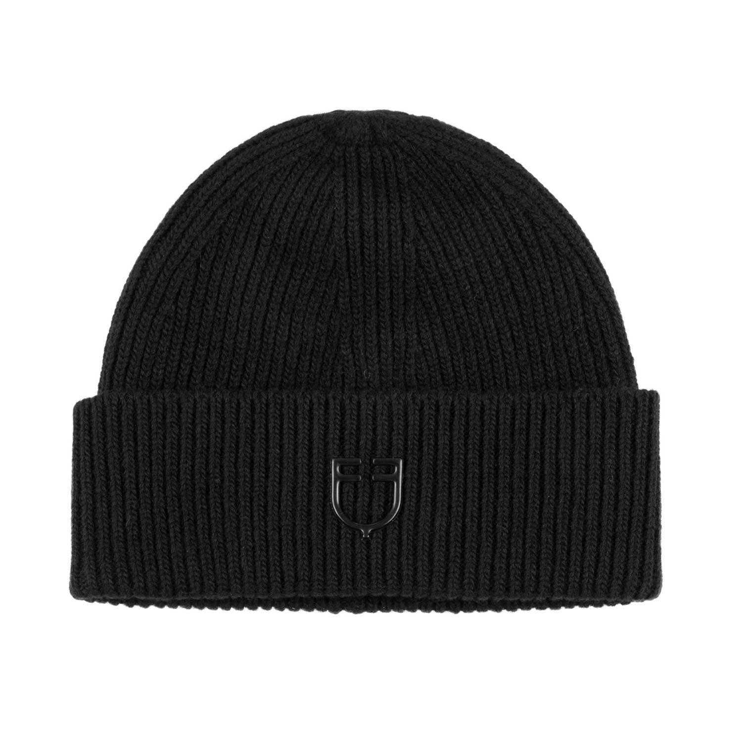 Equestro unisex ribbed knit beanie - Colore BLACK