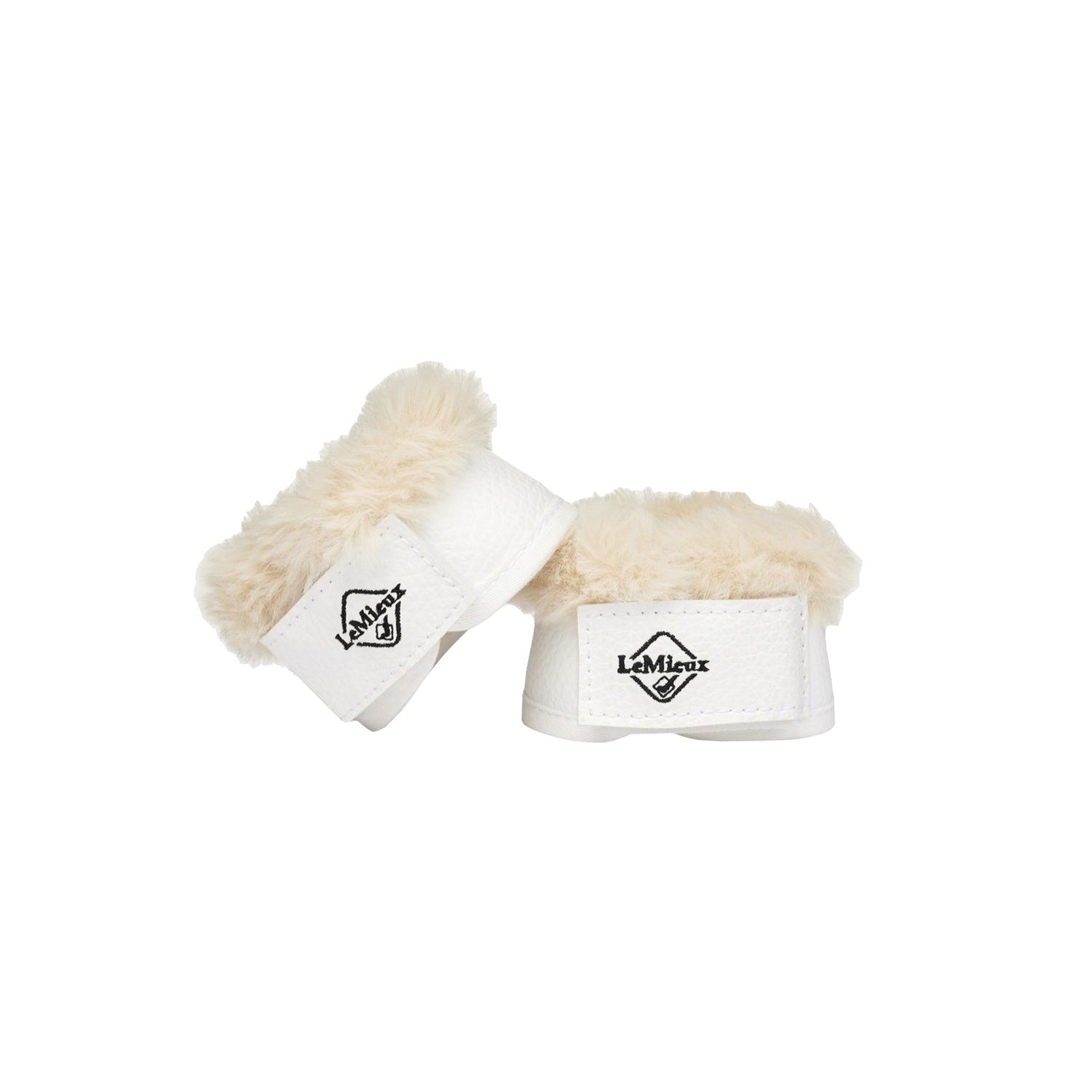 Lemieux toy pony dressage over reach boot white - neutra