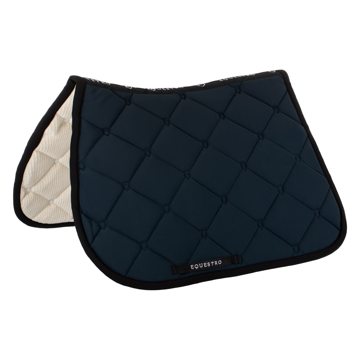 Equestro sottosella jumping equestro multilogo in tessuto tecnico black line edit - Colore NAVY (19-4021)