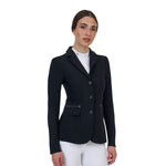 Equestro women's ridertechnology competition riding jacket - Colore BLACK