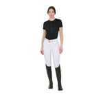 Equestro women's wild flower cotton t-shirt - Colore BLACK