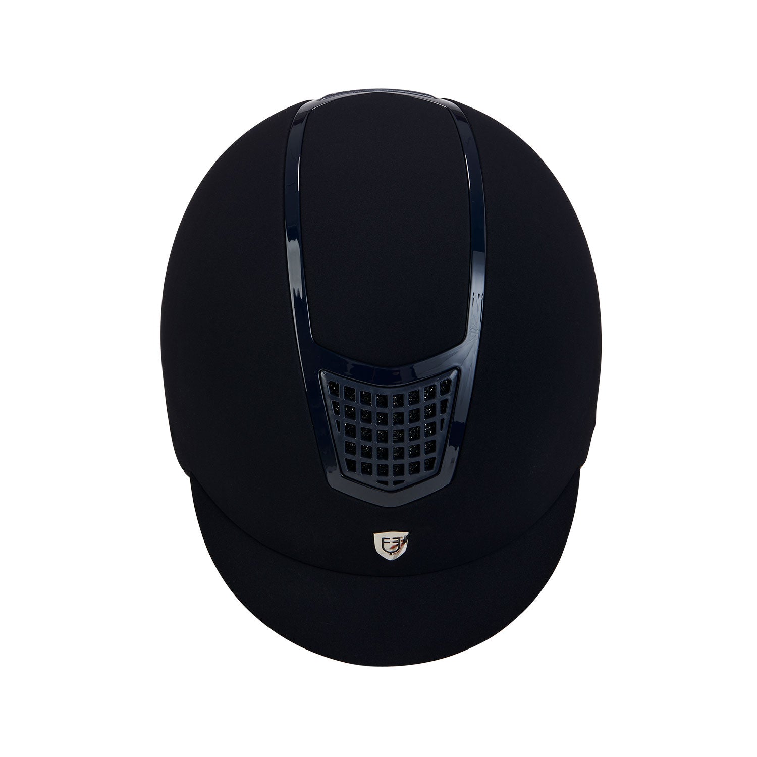 Equestro casco equestro modello eclipse plain velvet (3 padding) - Colore NAVY/NAVY