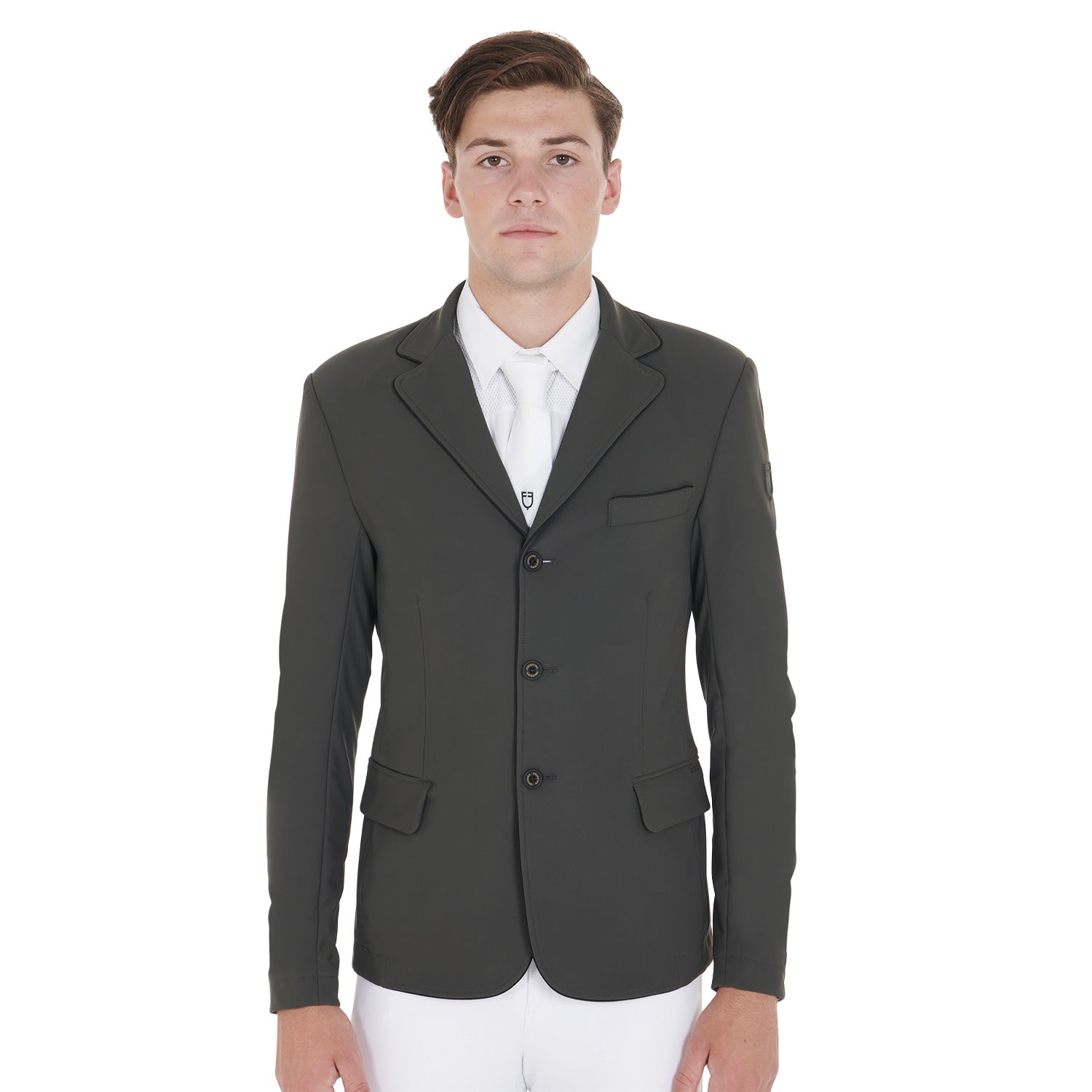 Equestro technical man competition riding jacket tecno stretch - Colore GREY