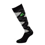 Acavallo acavallo cotton socks w/diamond - Colore BLACK W/ANTHRACITE & LIGHT GREY DIAMOND