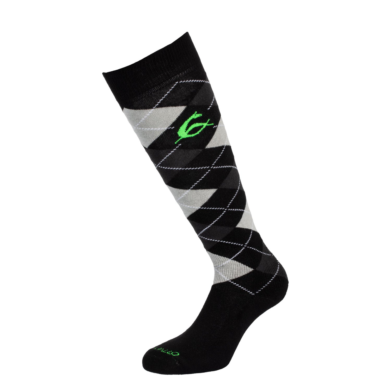 Acavallo acavallo cotton socks w/diamond - Colore BLACK W/ANTHRACITE & LIGHT GREY DIAMOND