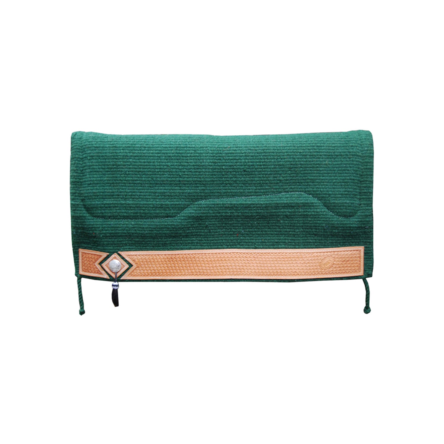 Pool's sottosella western show alpaca barbwire - Colore HUNTER GREEN