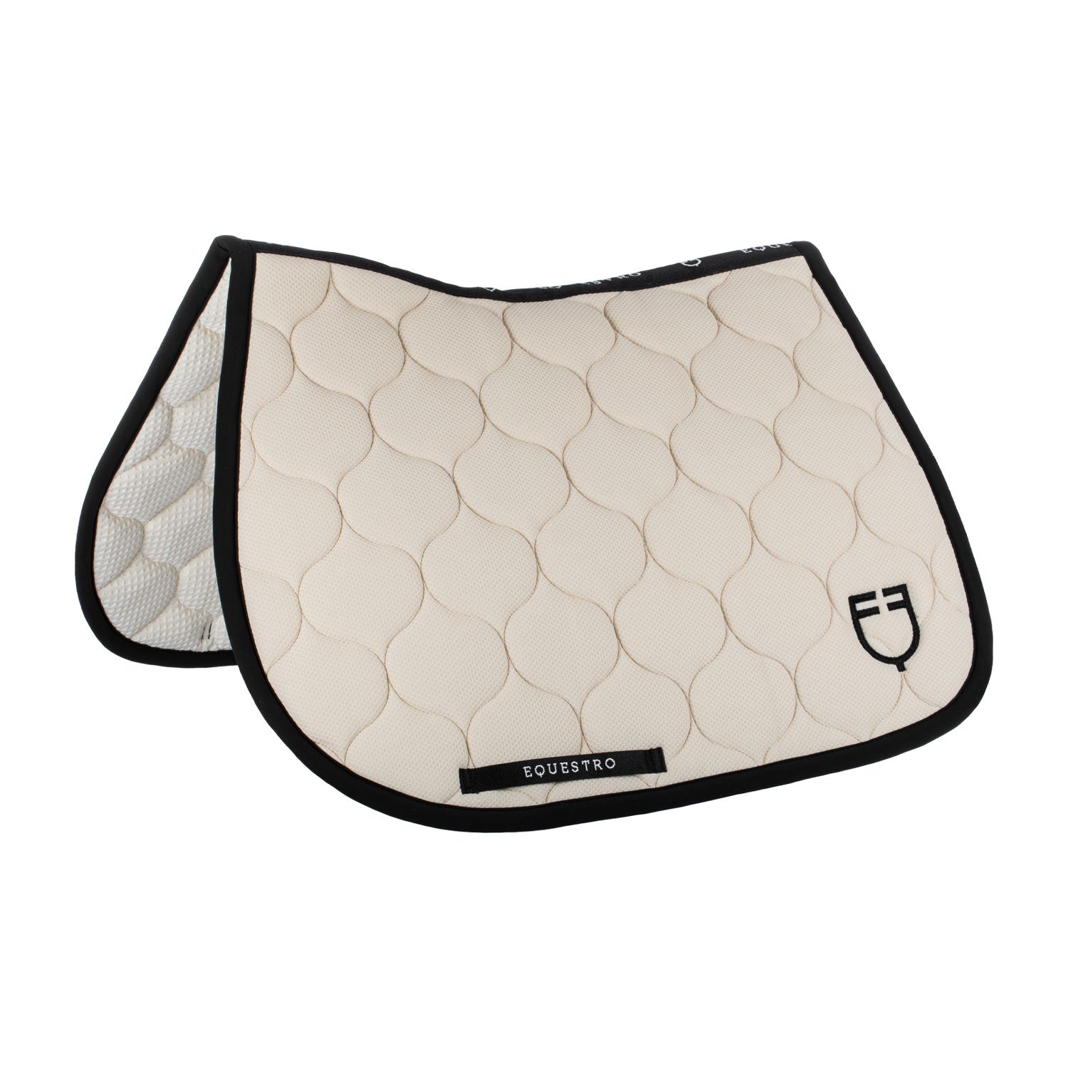 Equestro jumping saddle pad onion mesh fabric black line edition - Colore CRÈME BRÙLÉE (13-1006)