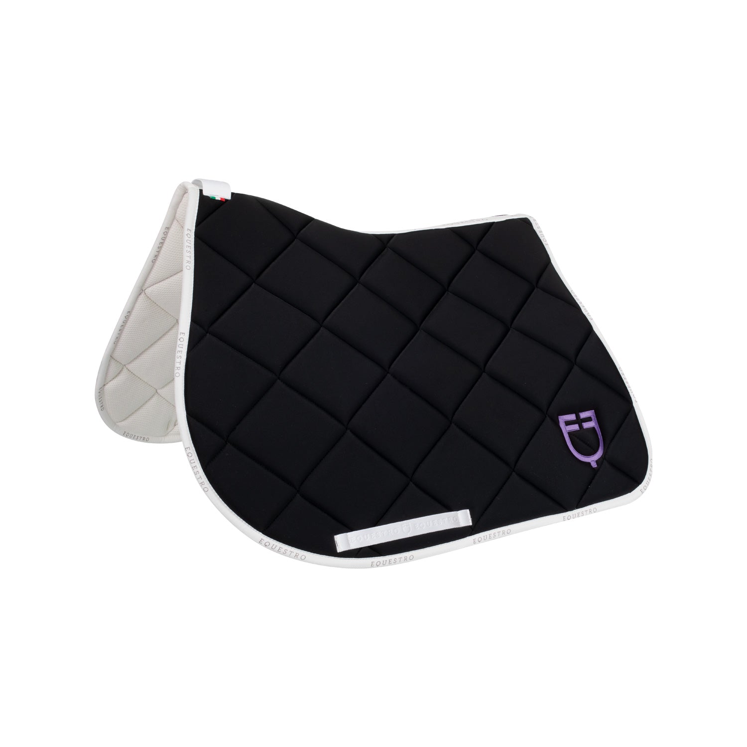 Equestro gp multicolor logo saddle pad - neutra