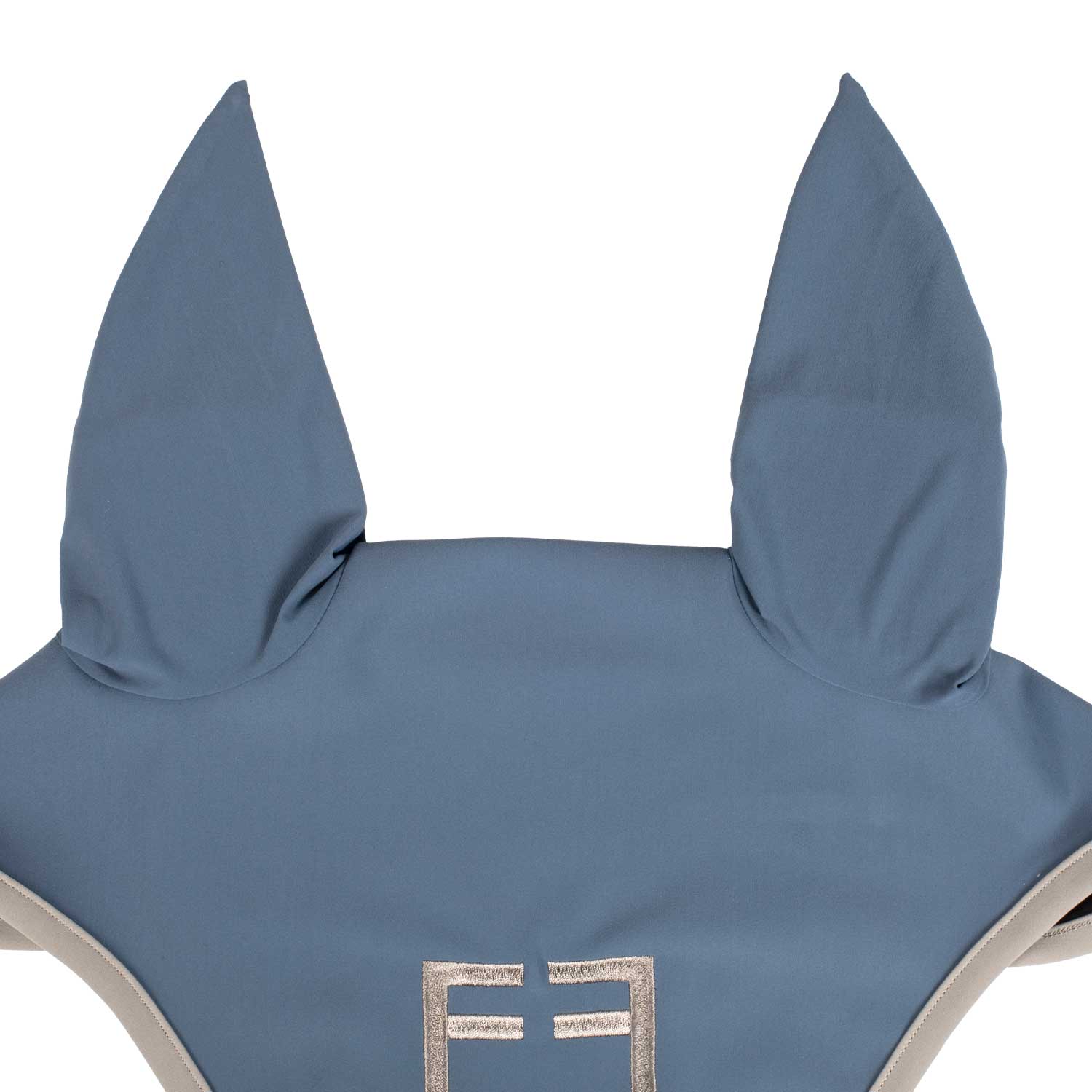 Equestro wave quilting fly veil - Colore BERING SEA (18-4028)/FROST GREY (170000)