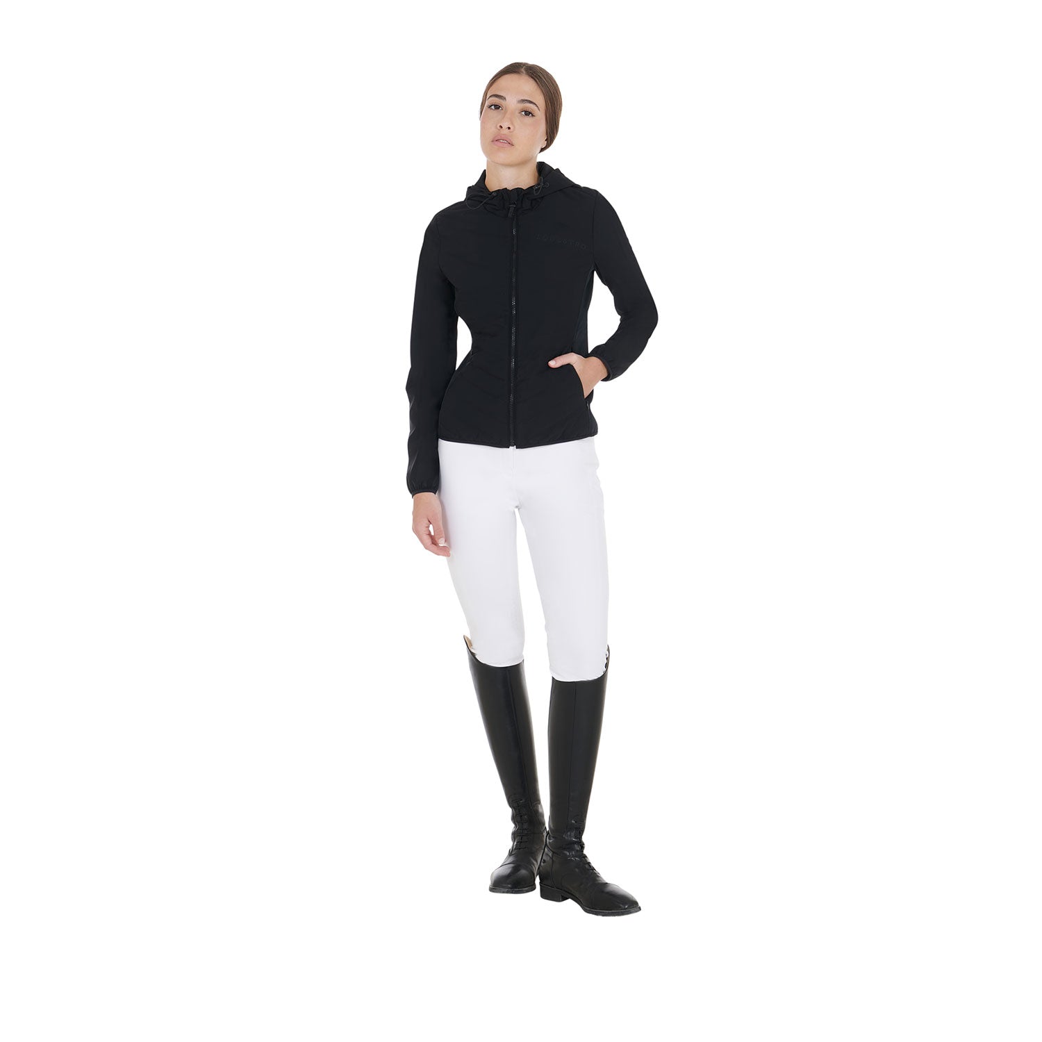 Equestro women's technical down jacket - Colore BLACK
