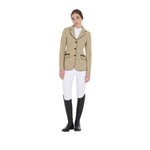 Equestro technical woman competition riding jacket tecno stretch - Colore BEIGE
