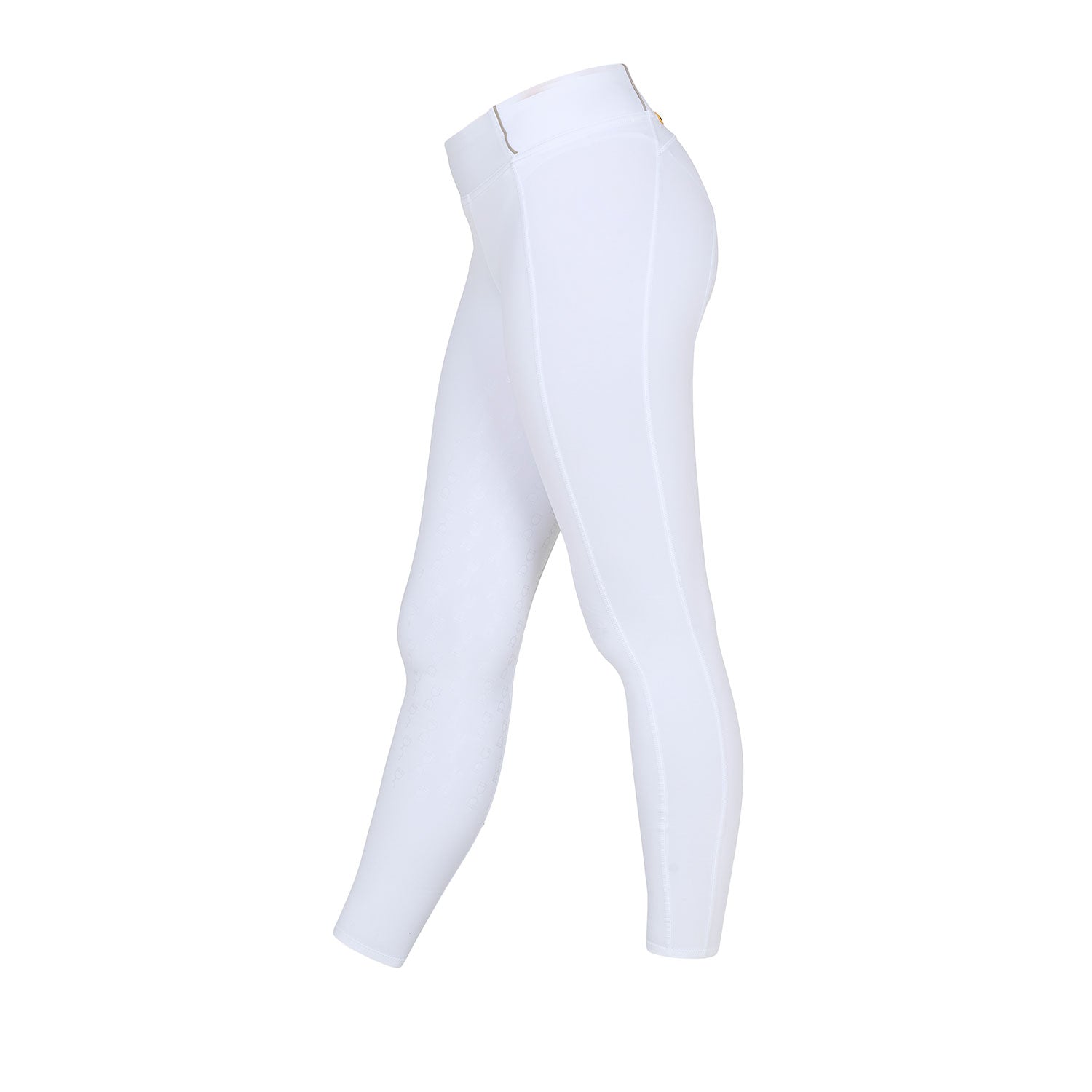 Equestro junior ss22 leggins - Colore WHITE/OXFORD TAN (15-1306)