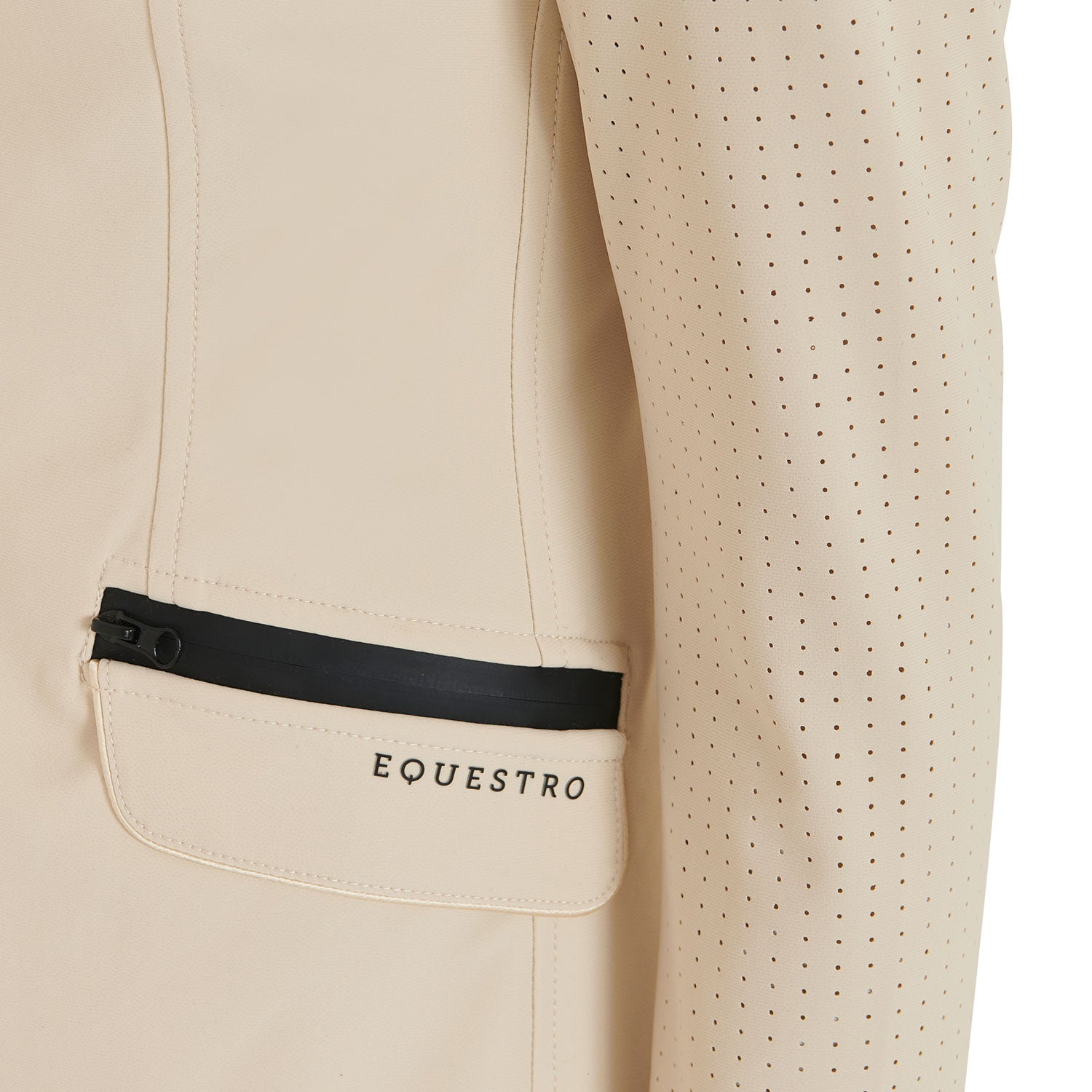 Equestro technical woman riding jacket 1/2 mesh - Colore OXFORD TAN (15-1306)