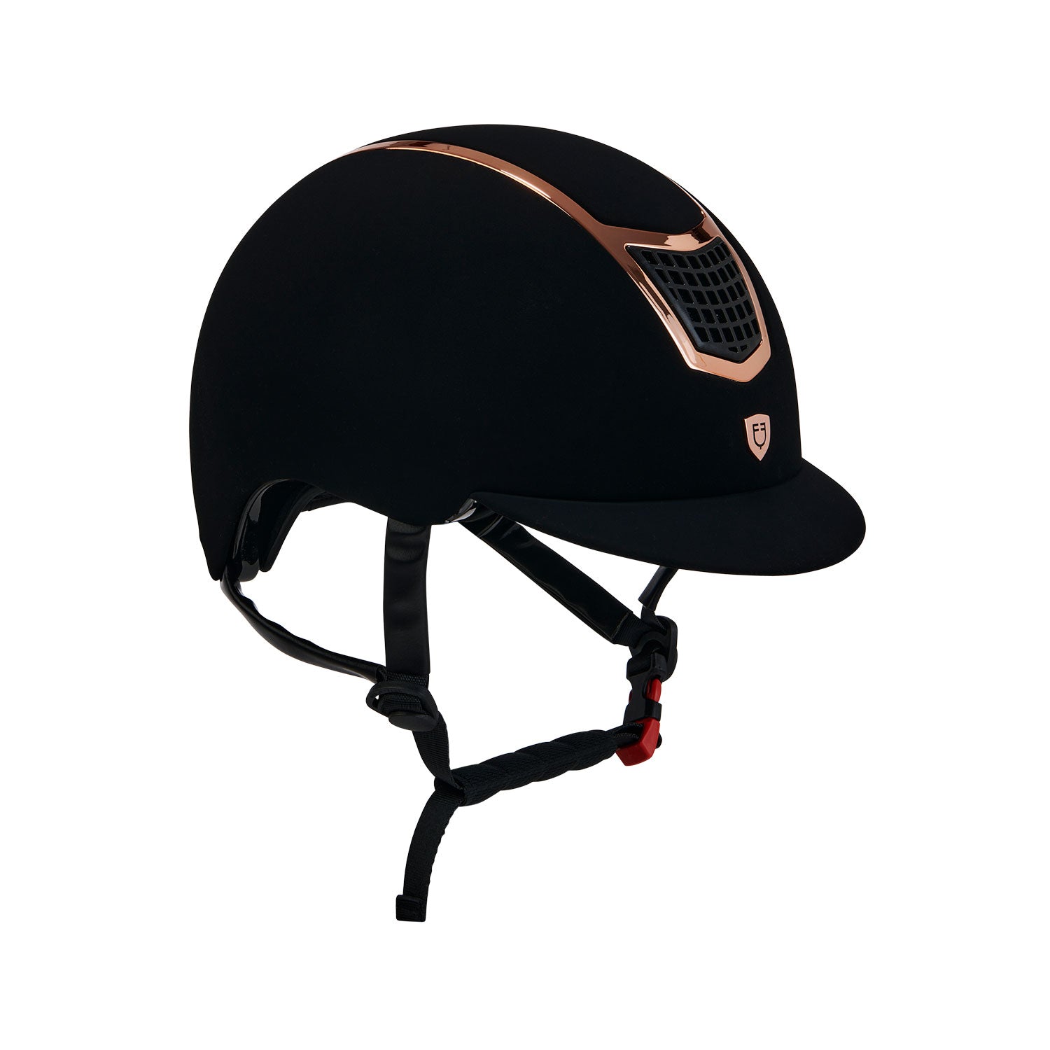 Equestro casco equestro modello eclipse plain velvet (3 padding) - neutra