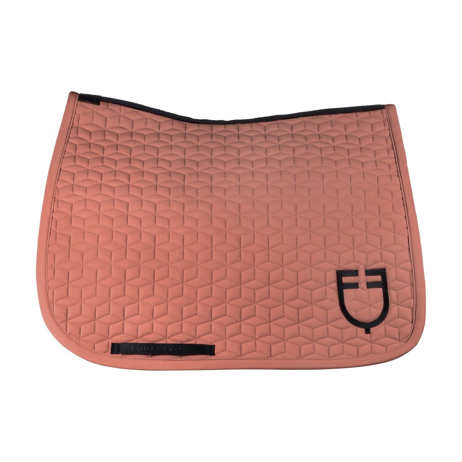 Equestro cube quilting dressage saddle pad - Colore REDWOOD (18-1443)