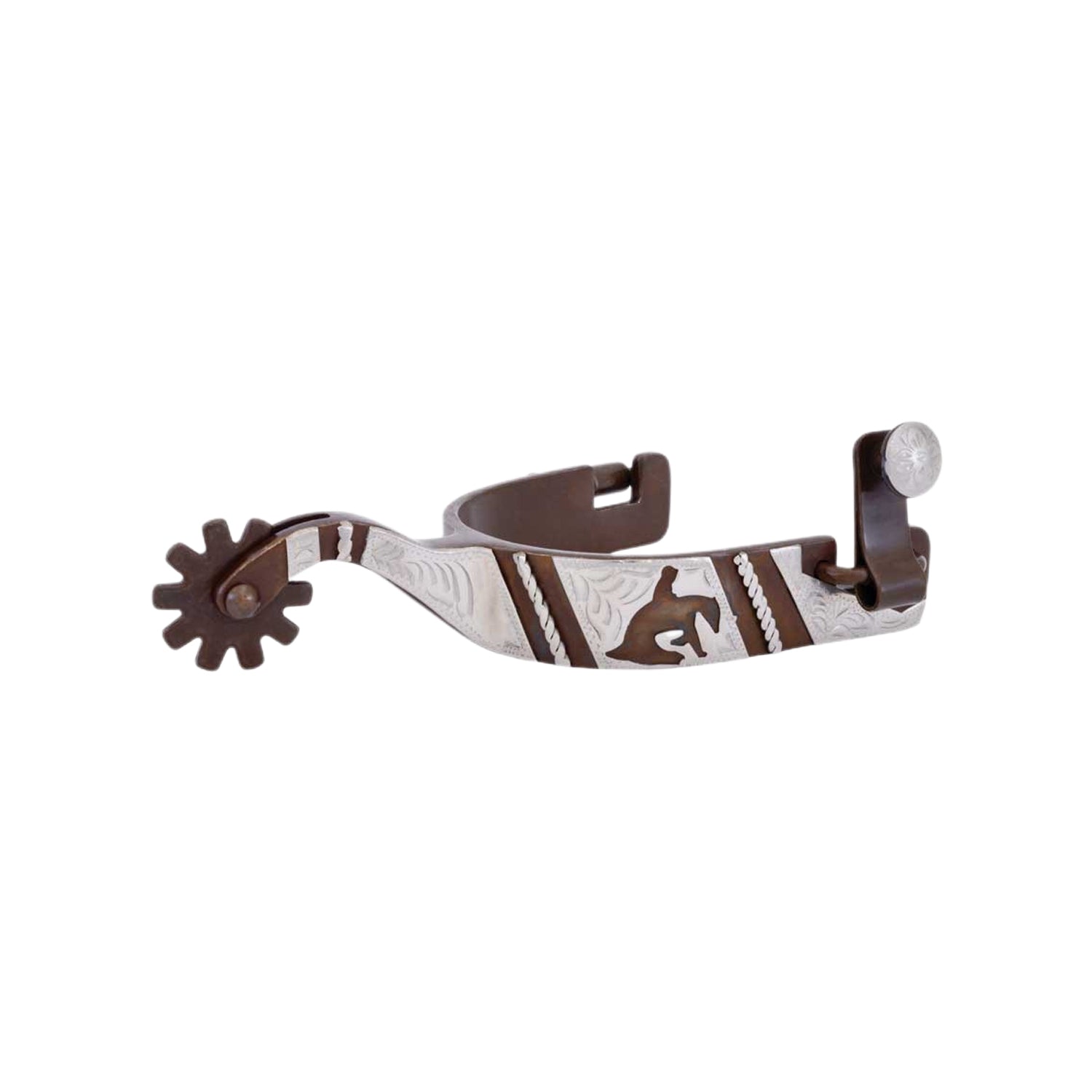 Metalab speroni da reining con bordino decorato motivo reiner donna - neutra