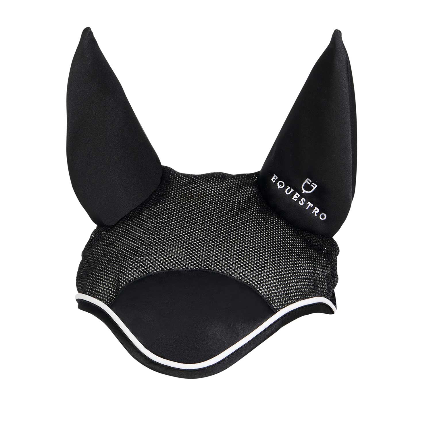 Equestro cuffietta white trim - Colore BLACK/BLACK