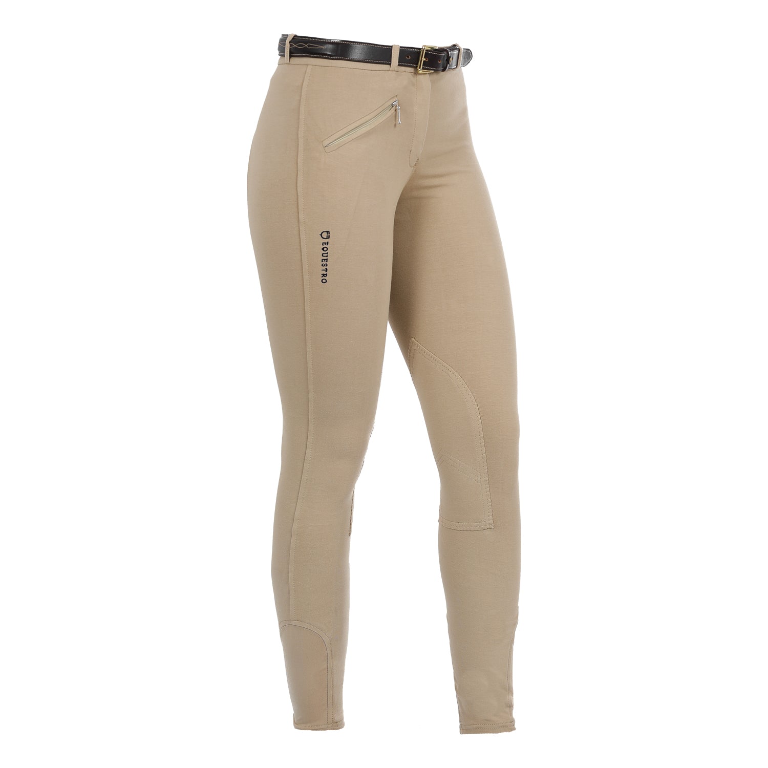 Equestro Pantaloni Donna Modello Selene in Cotone Elasticizzato