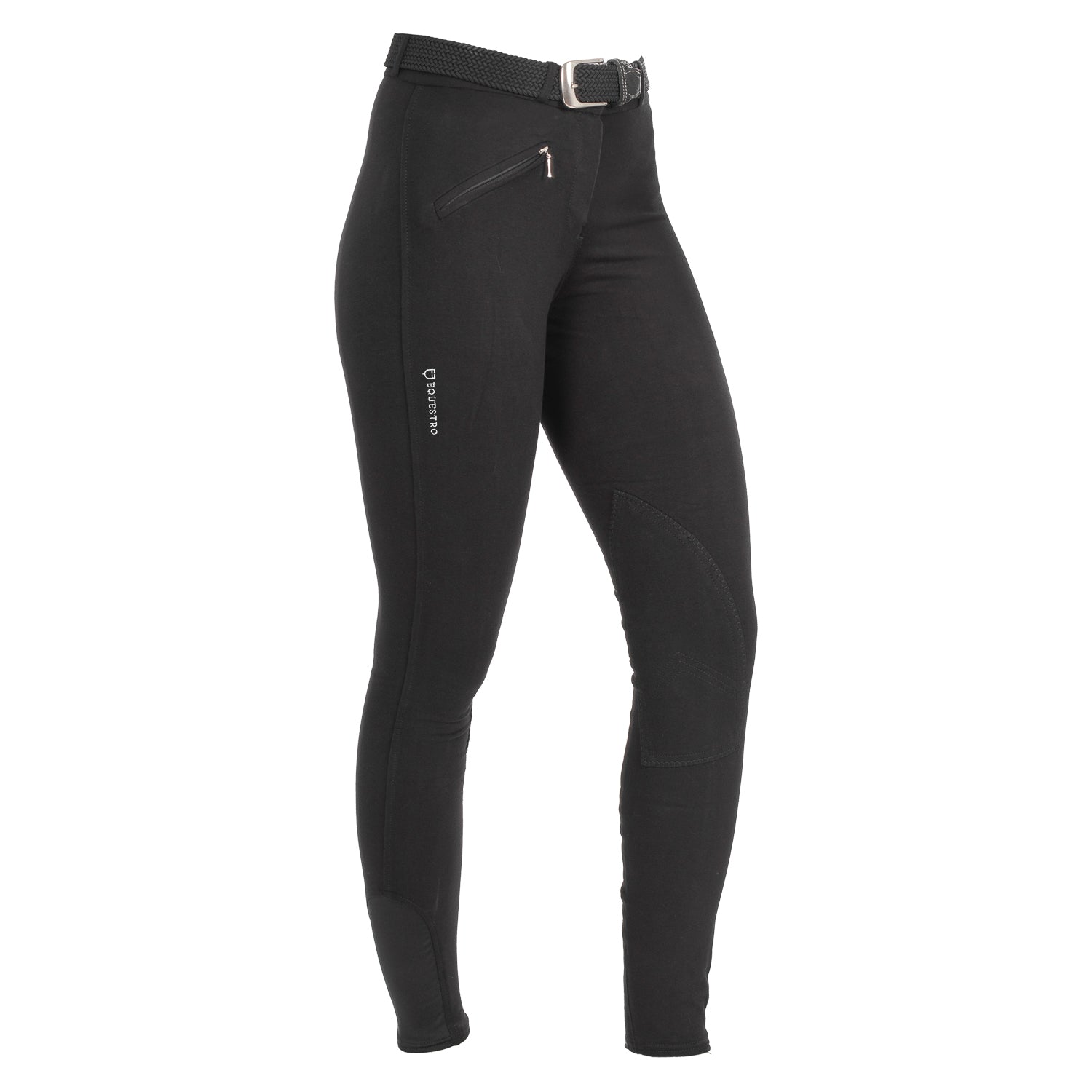 Equestro Pantaloni Donna Modello Selene in Cotone Elasticizzato
