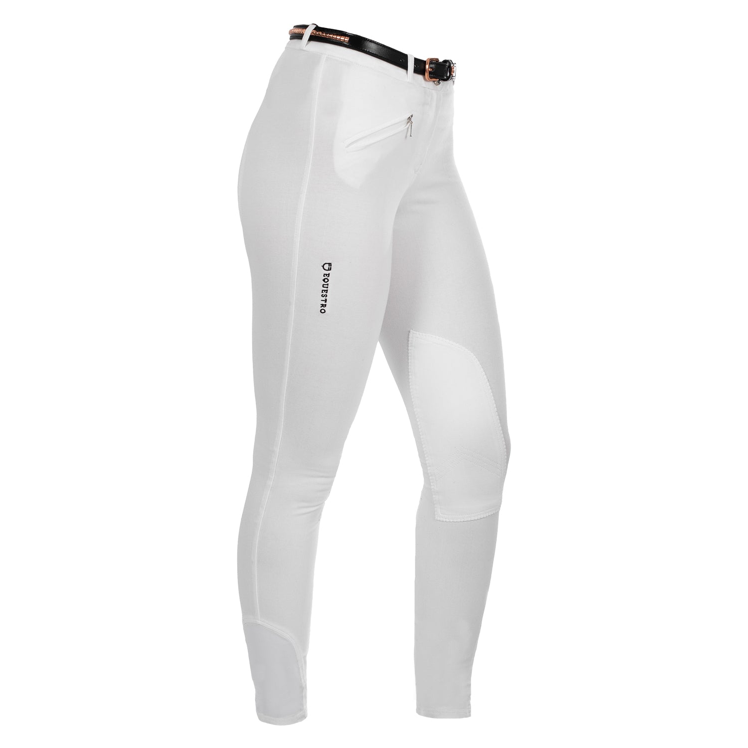 Equestro Pantaloni Donna Modello Selene in Cotone Elasticizzato