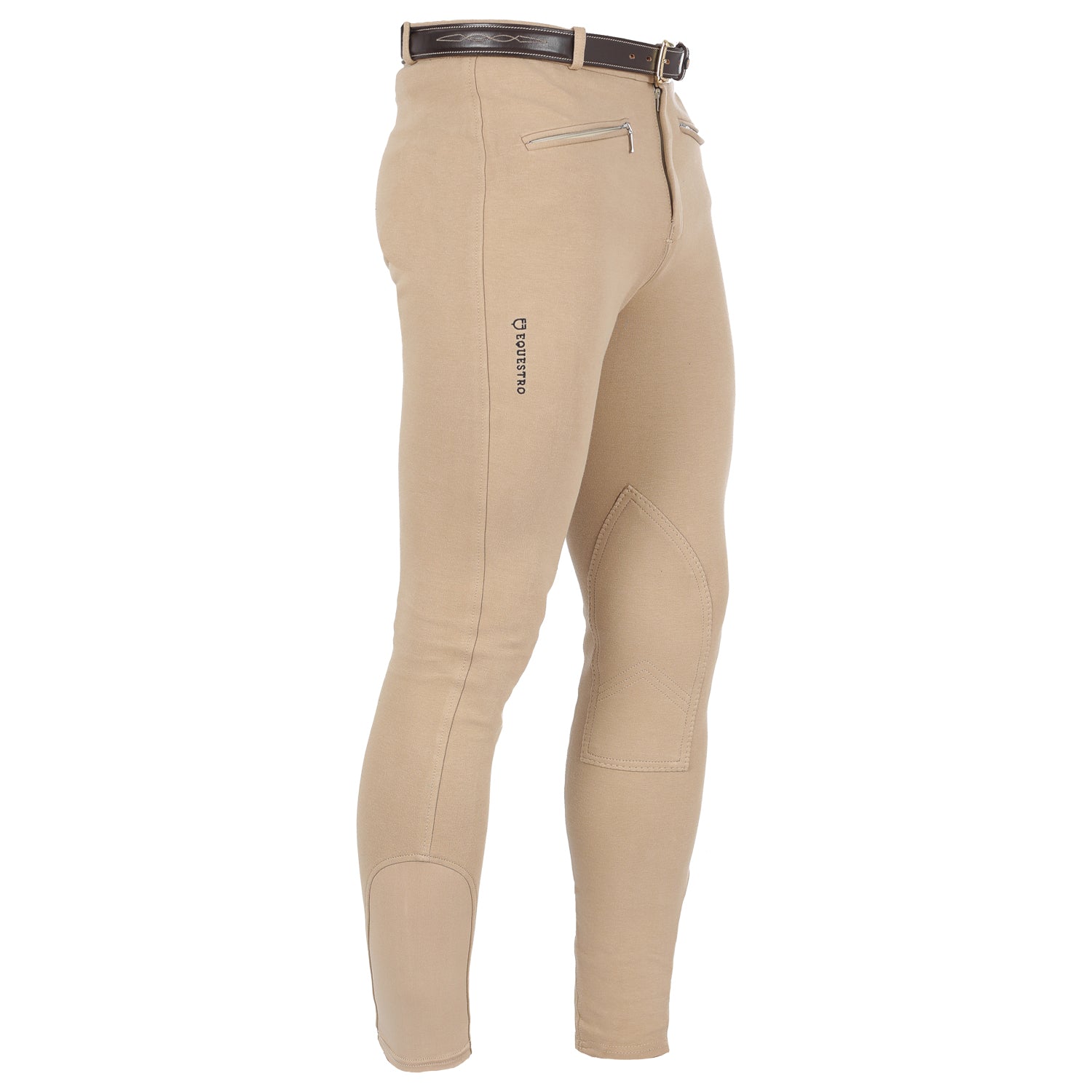 Pantaloni Uomo in cotone elasticizzato Equestro Crono per Stagione Fredda