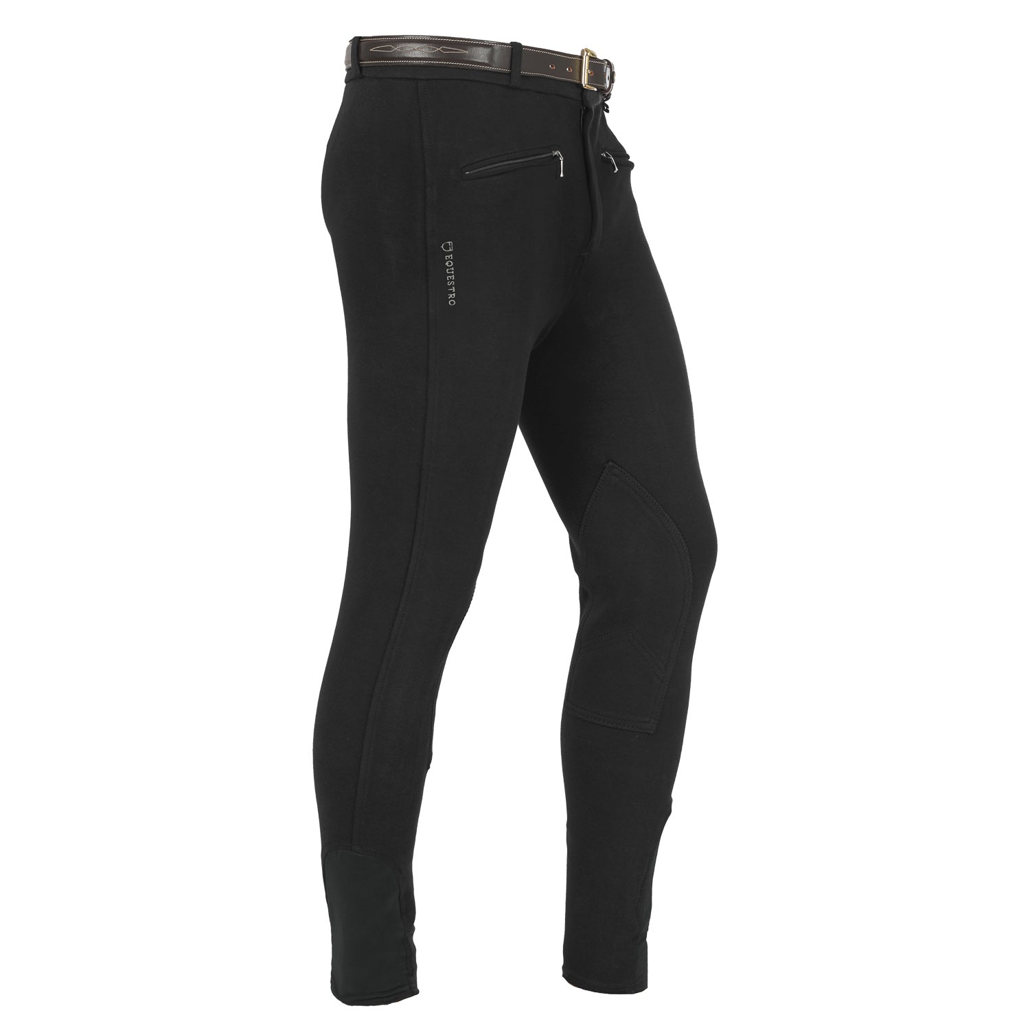 Pantaloni Uomo in cotone elasticizzato Equestro Crono per Stagione Fredda