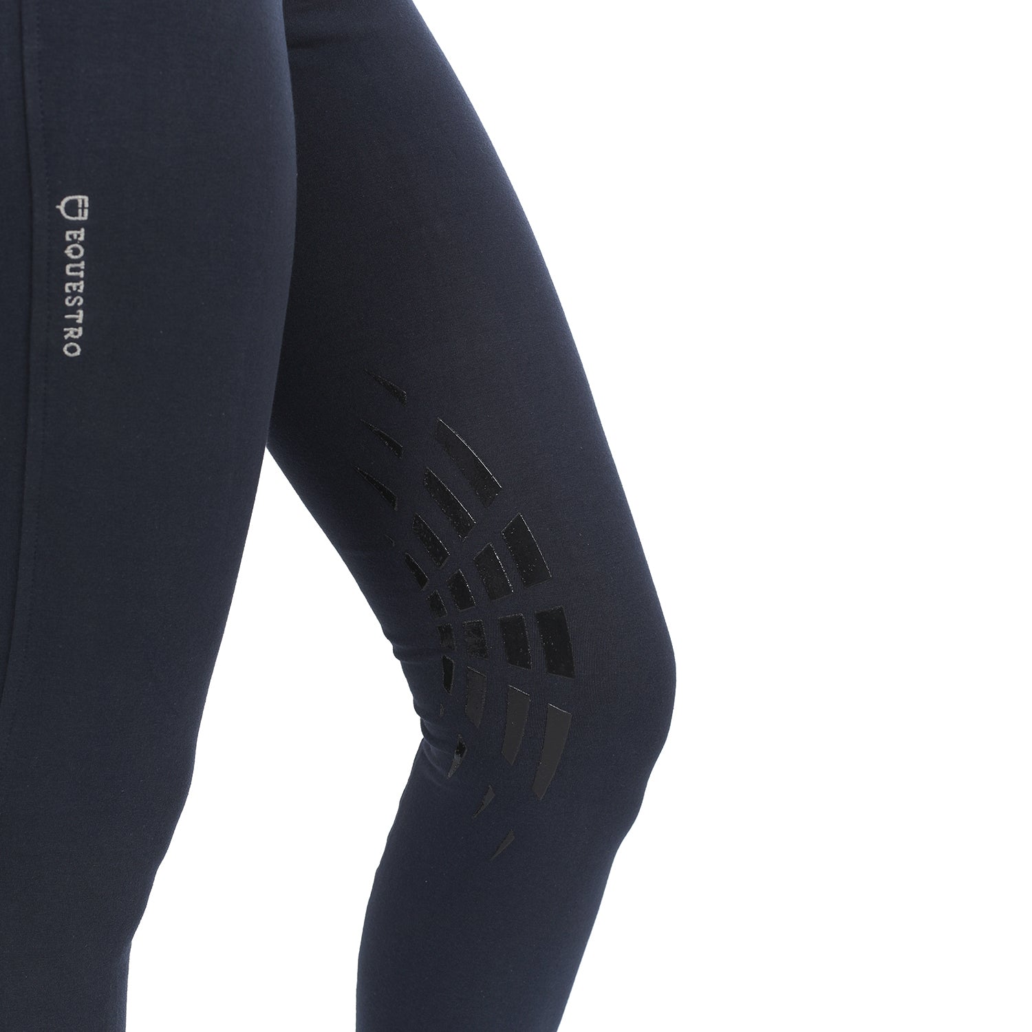 Equestro Pantaloni Donna Modello Selene in Cotone Elasticizzato con Grip