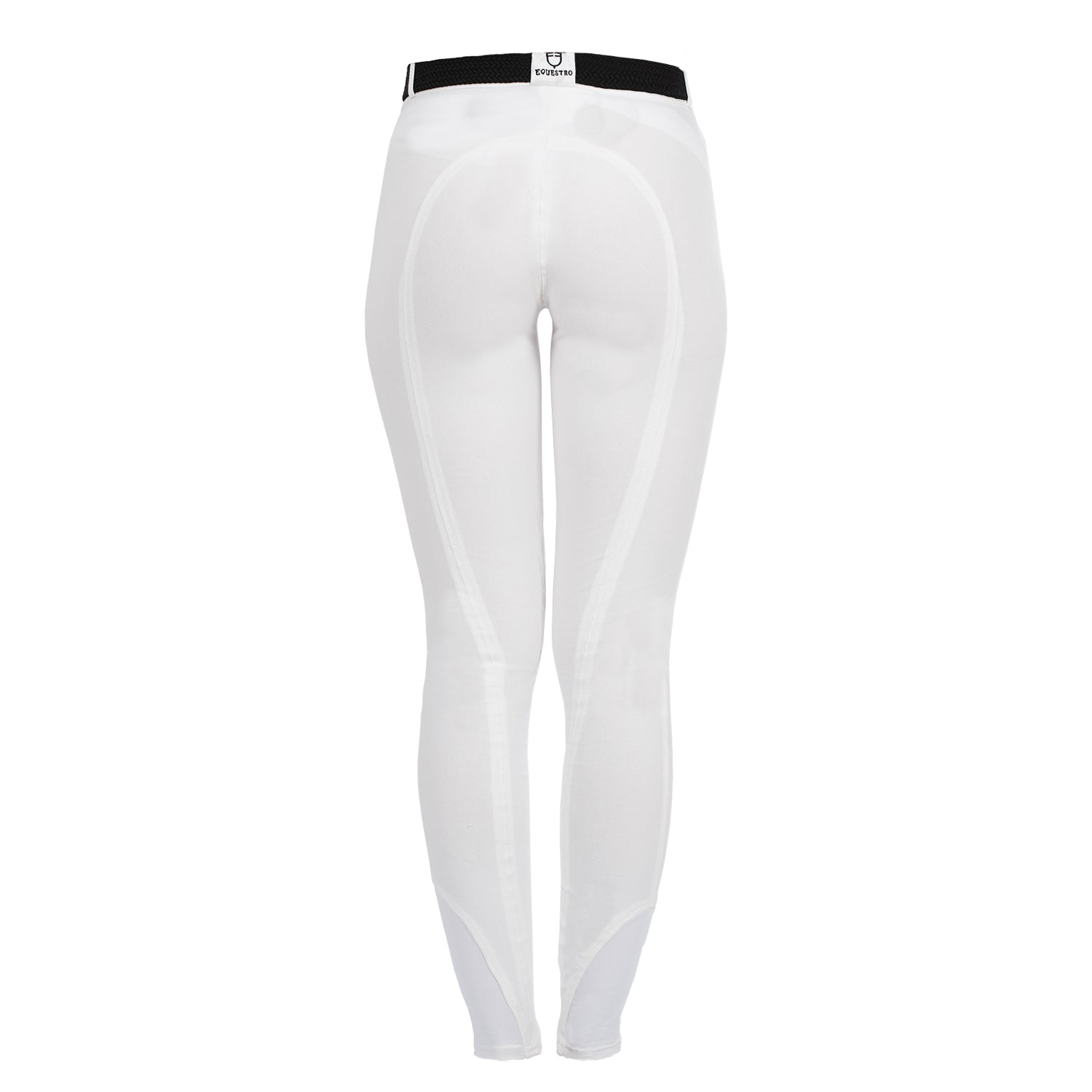 Equestro Pantaloni Donna Modello Selene in Cotone Elasticizzato con Grip