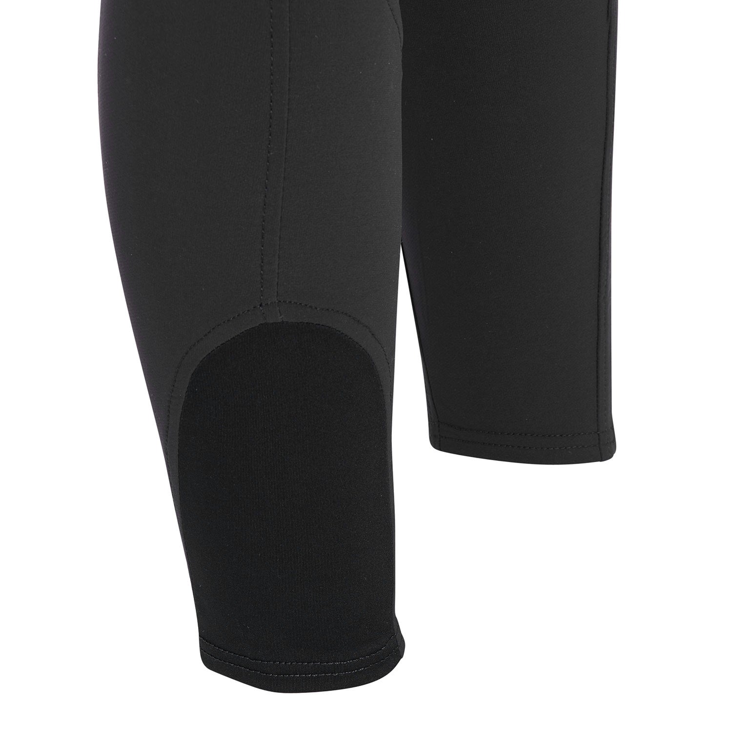 Pantaloni Equitazione donna in tessuto tecnico con grip al ginocchio Equestro Clio BLACK