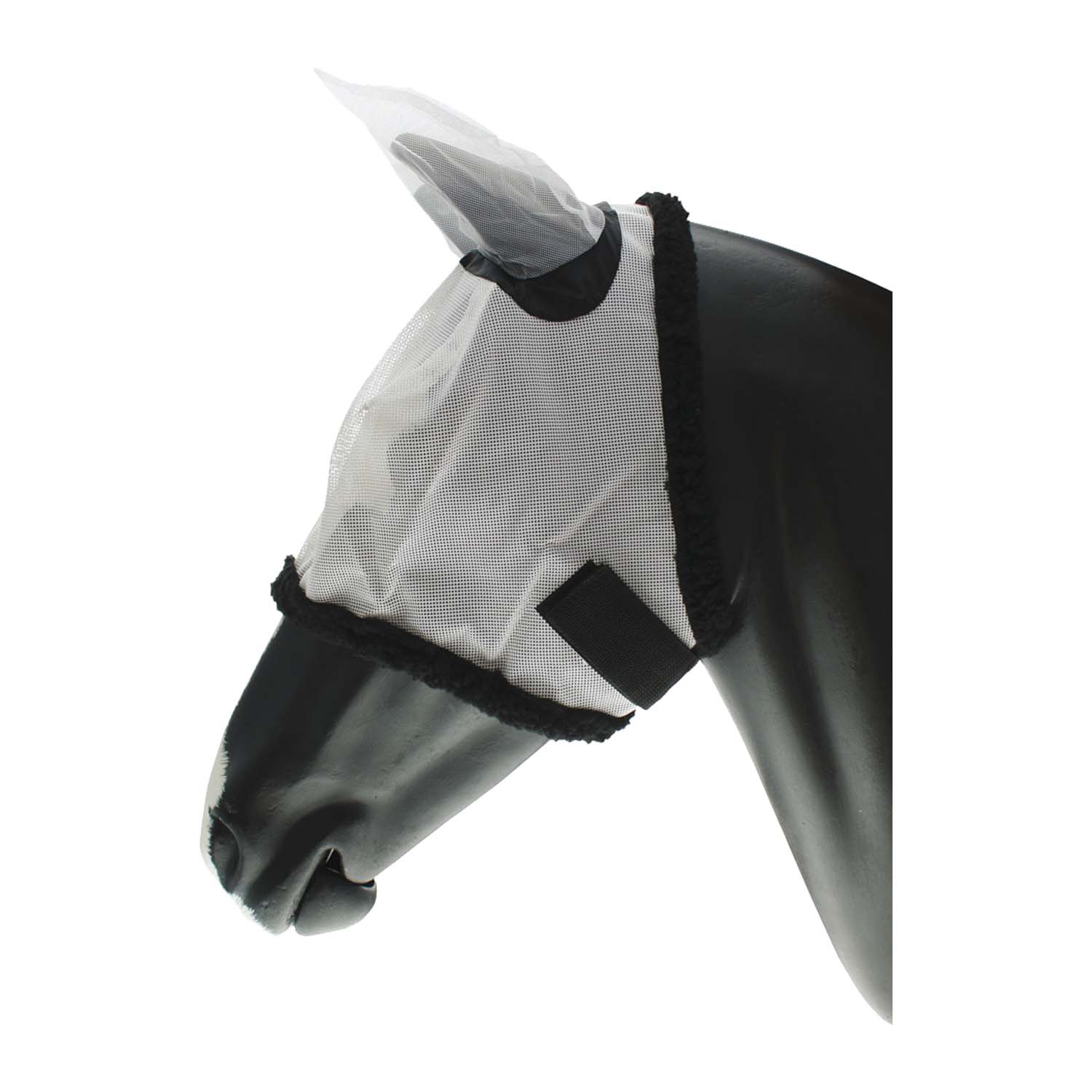 Maschera antimosche in nylon con copriorecchie e chiusura velcro