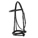 Equestro Testiera Inglese in Cuoio con Ricami New