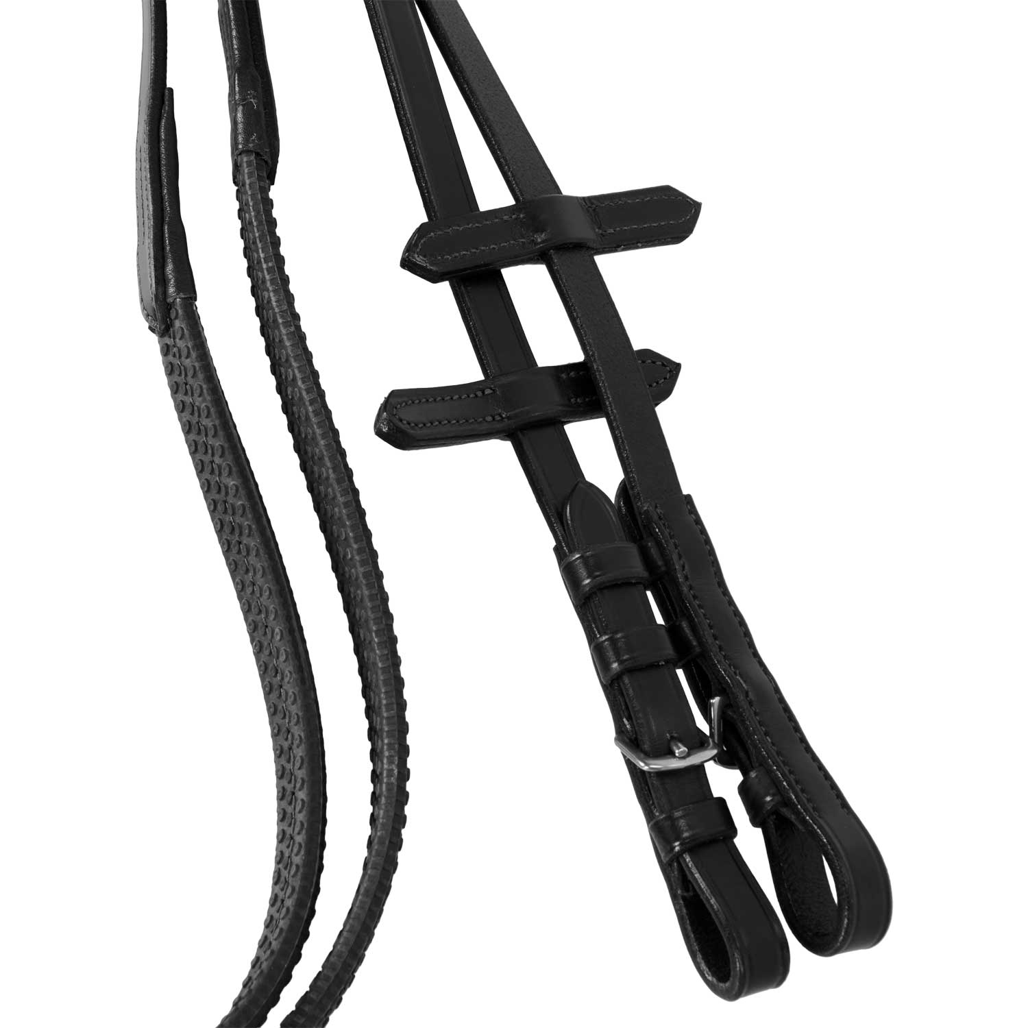 Equestro Testiera Inglese in Cuoio con Ricami New