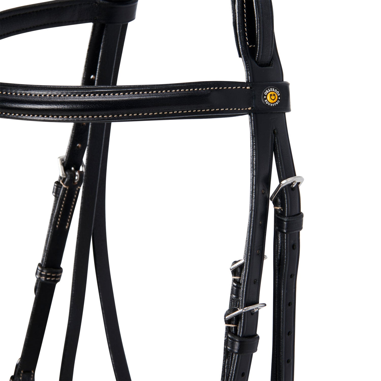 Equestro Testiera Inglese in Cuoio con Ricami New