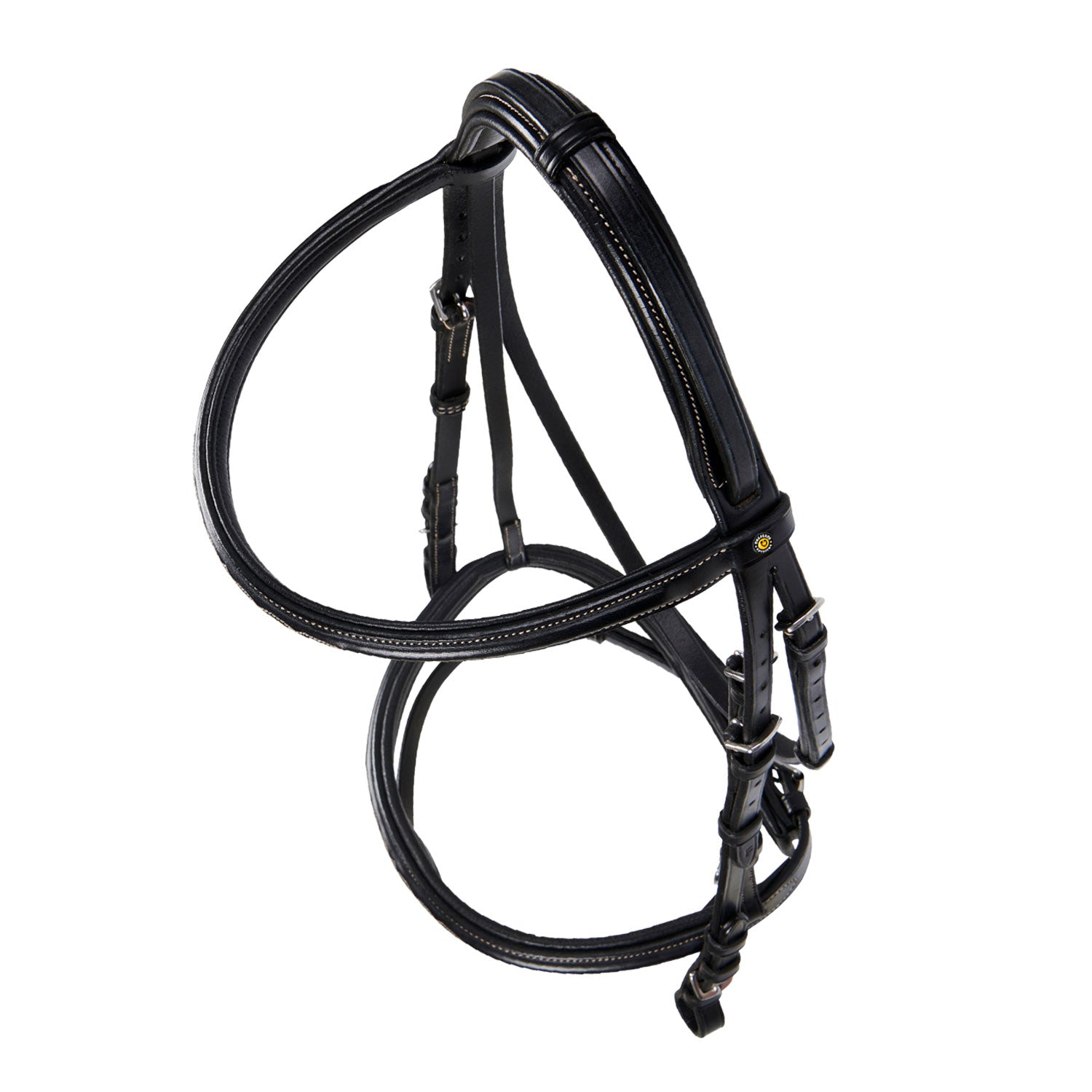 Equestro Testiera Inglese in Cuoio con Ricami New