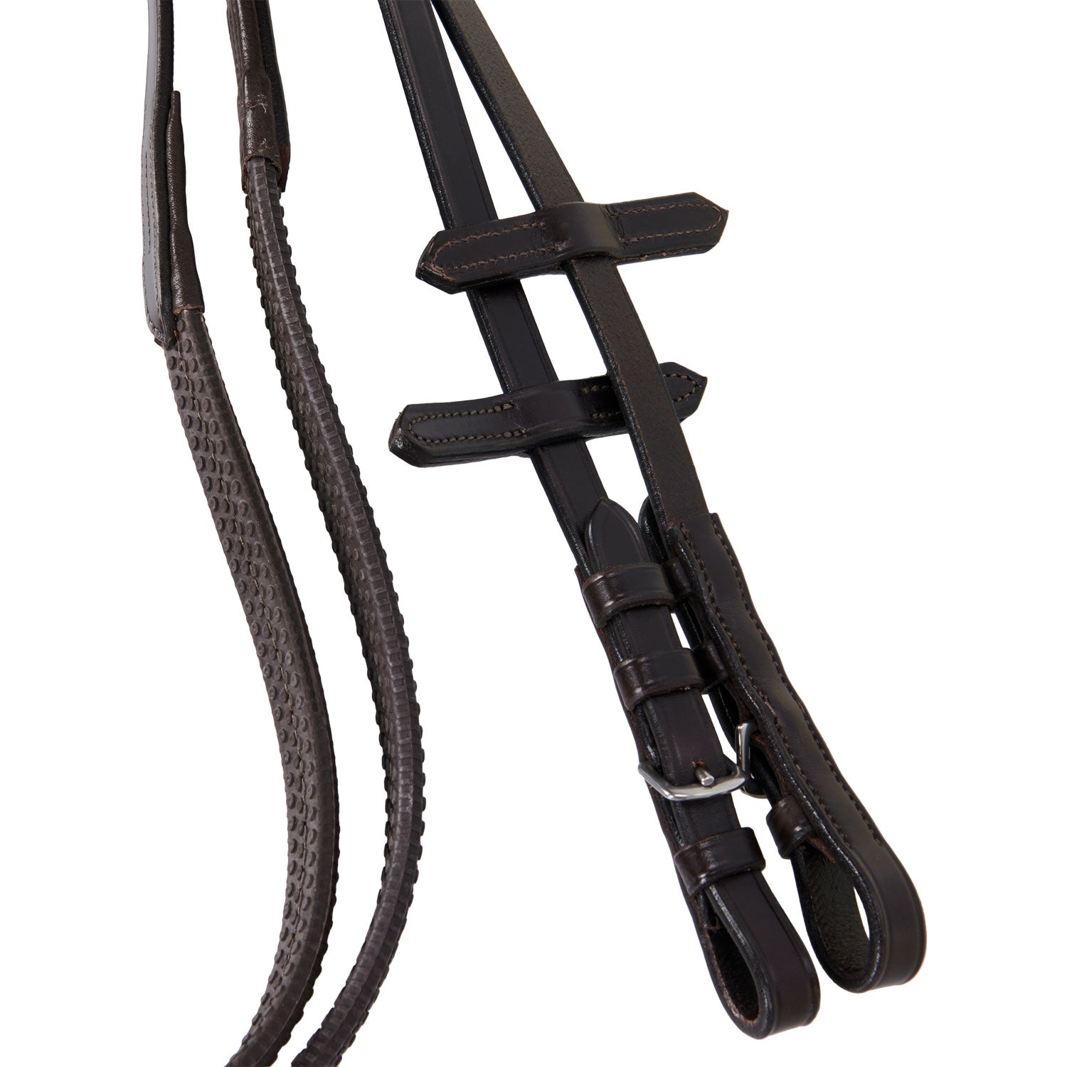 Equestro Testiera Inglese in Cuoio con Ricami New
