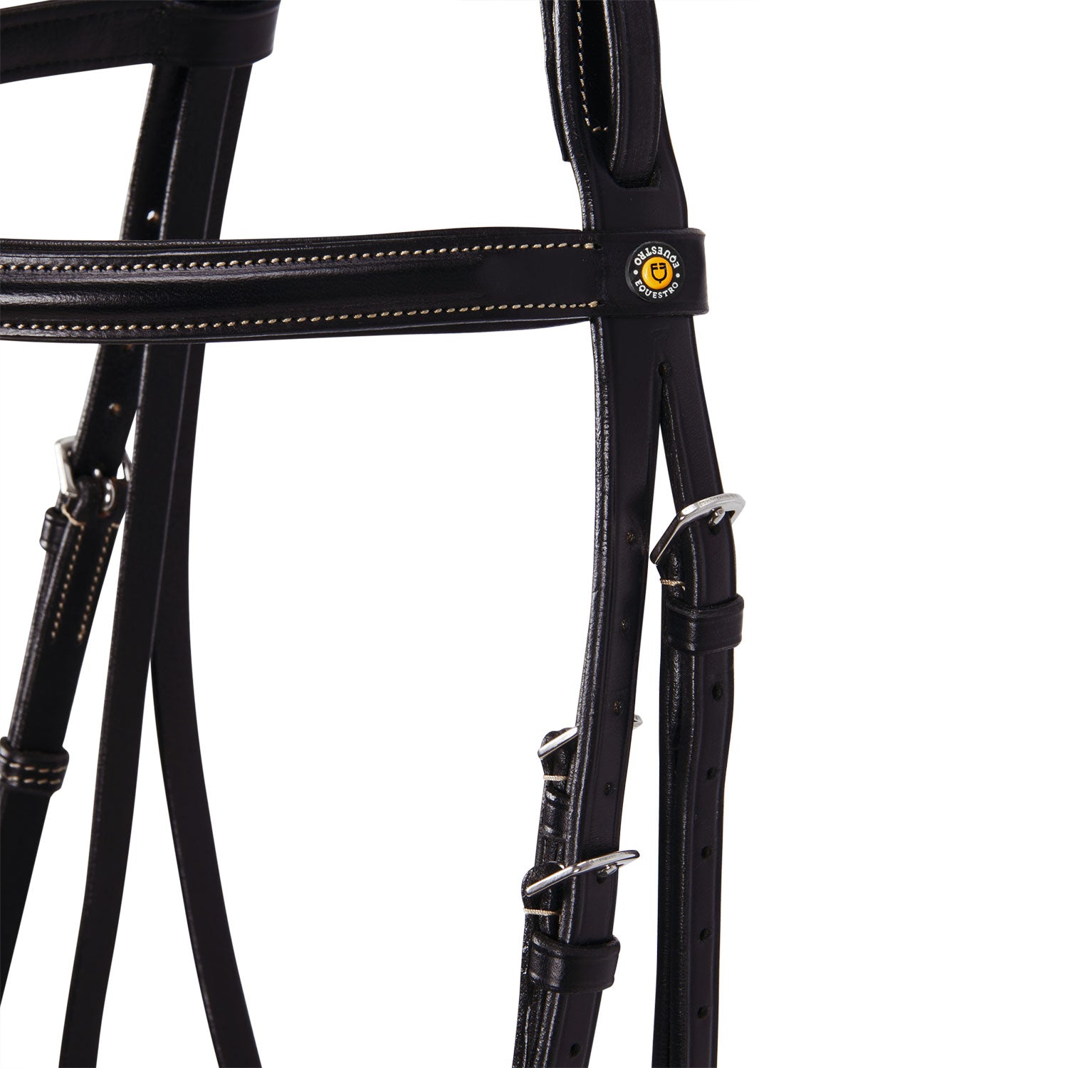 Equestro Testiera Inglese in Cuoio con Ricami New