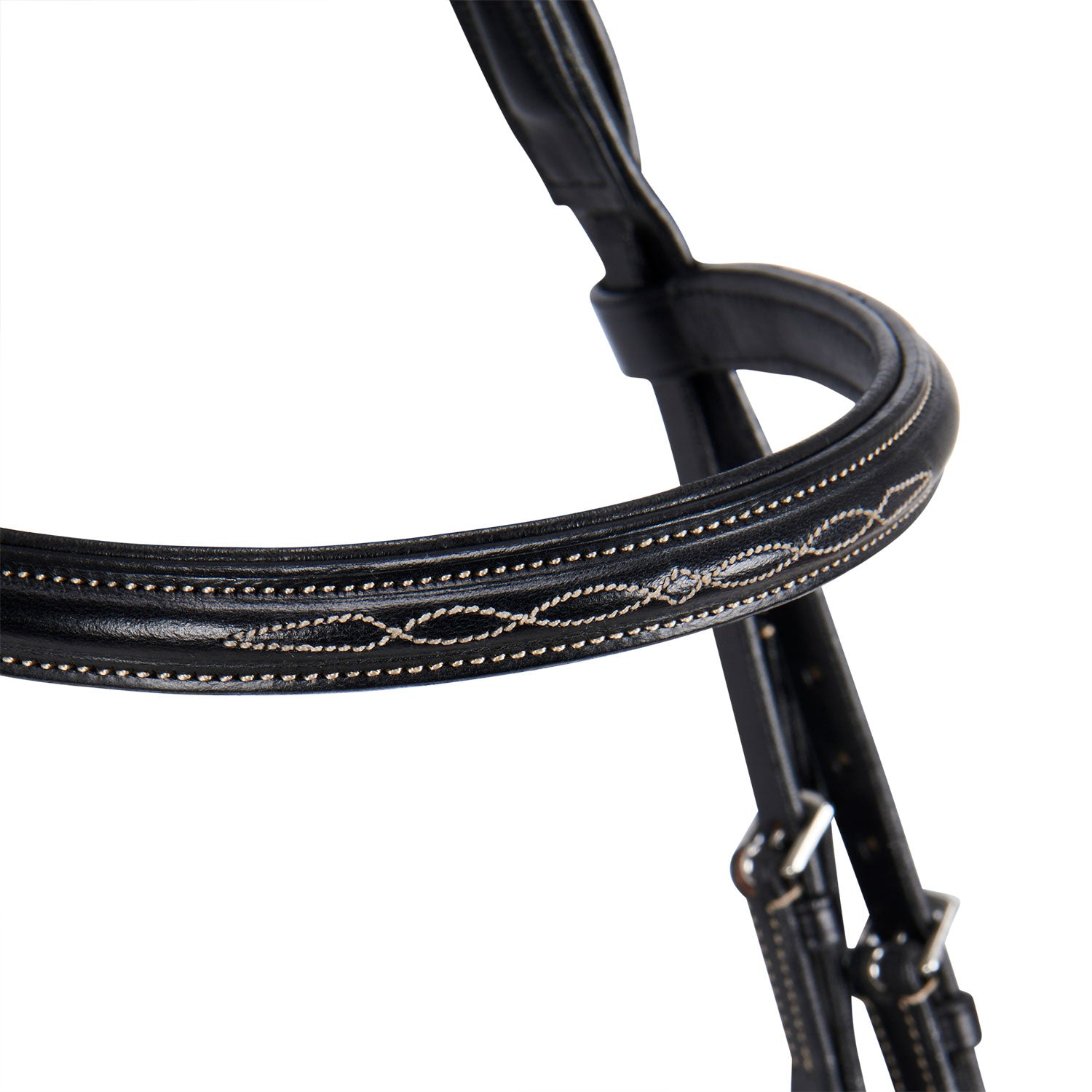 Equestro Testiera Inglese in Cuoio con Ricami