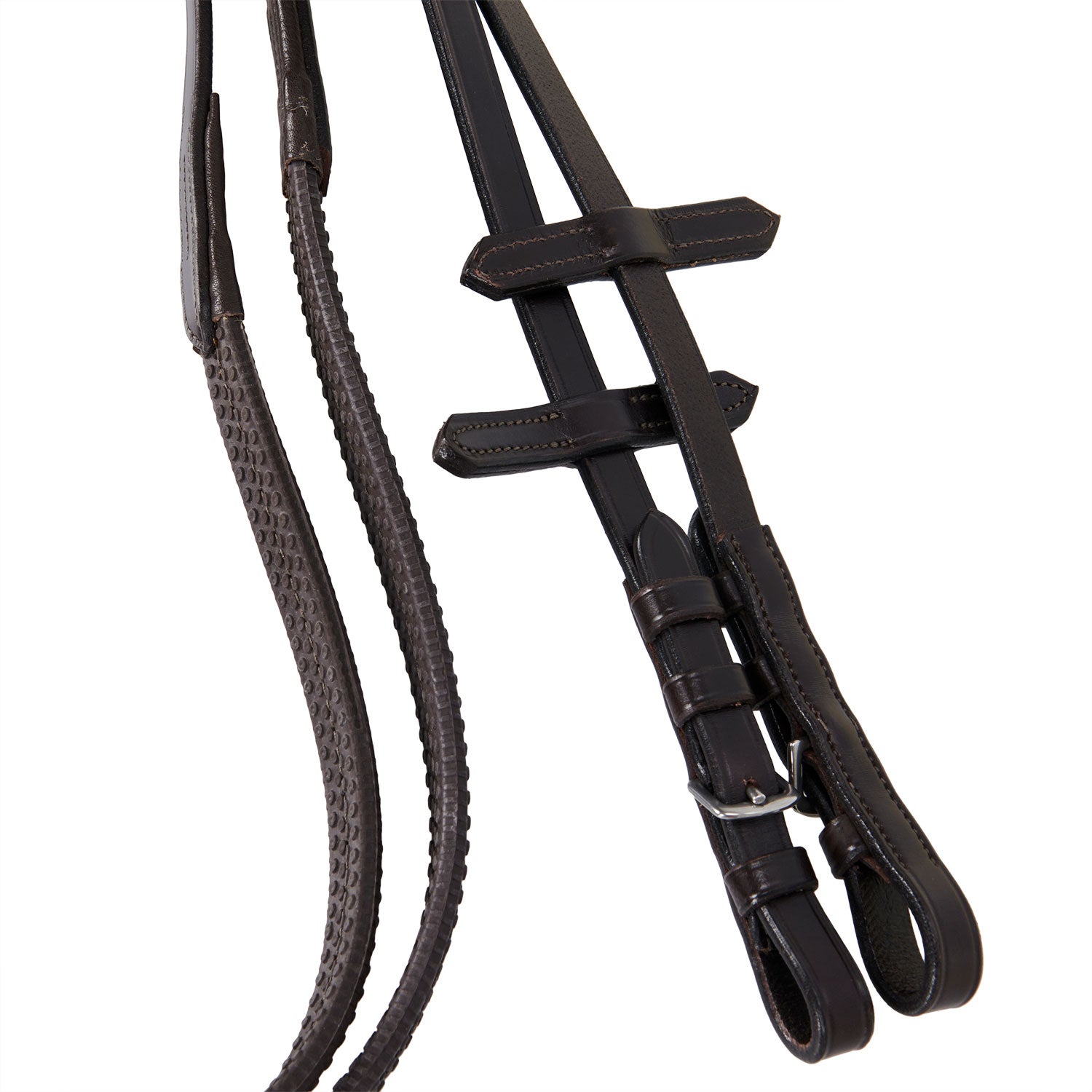 Equestro Testiera Inglese in Cuoio con Ricami