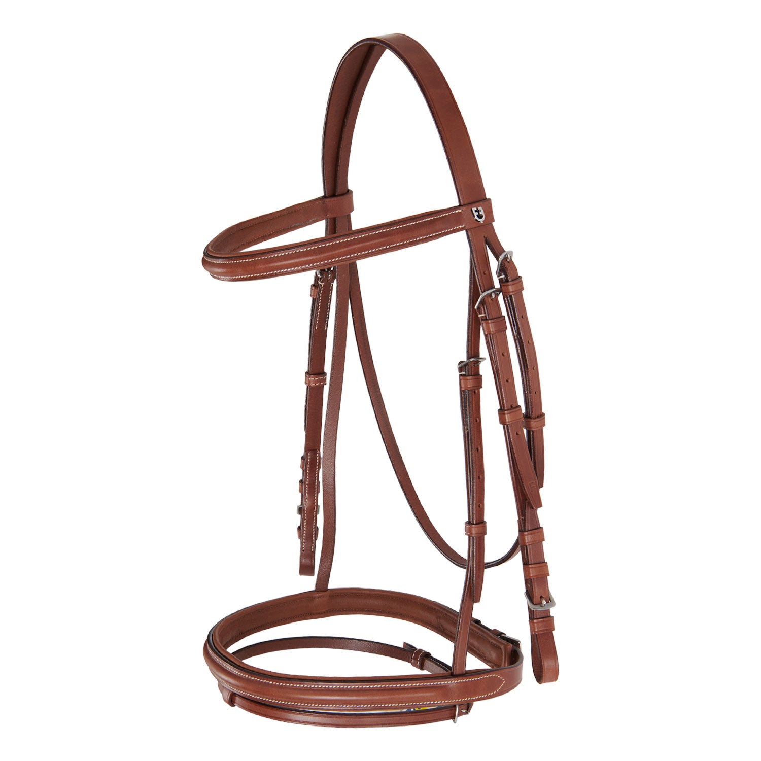 Equestro Testiera Inglese in Cuoio con Ricami