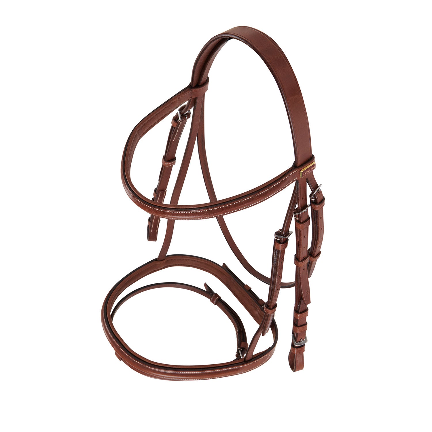 Equestro Testiera Inglese in Cuoio con Ricami
