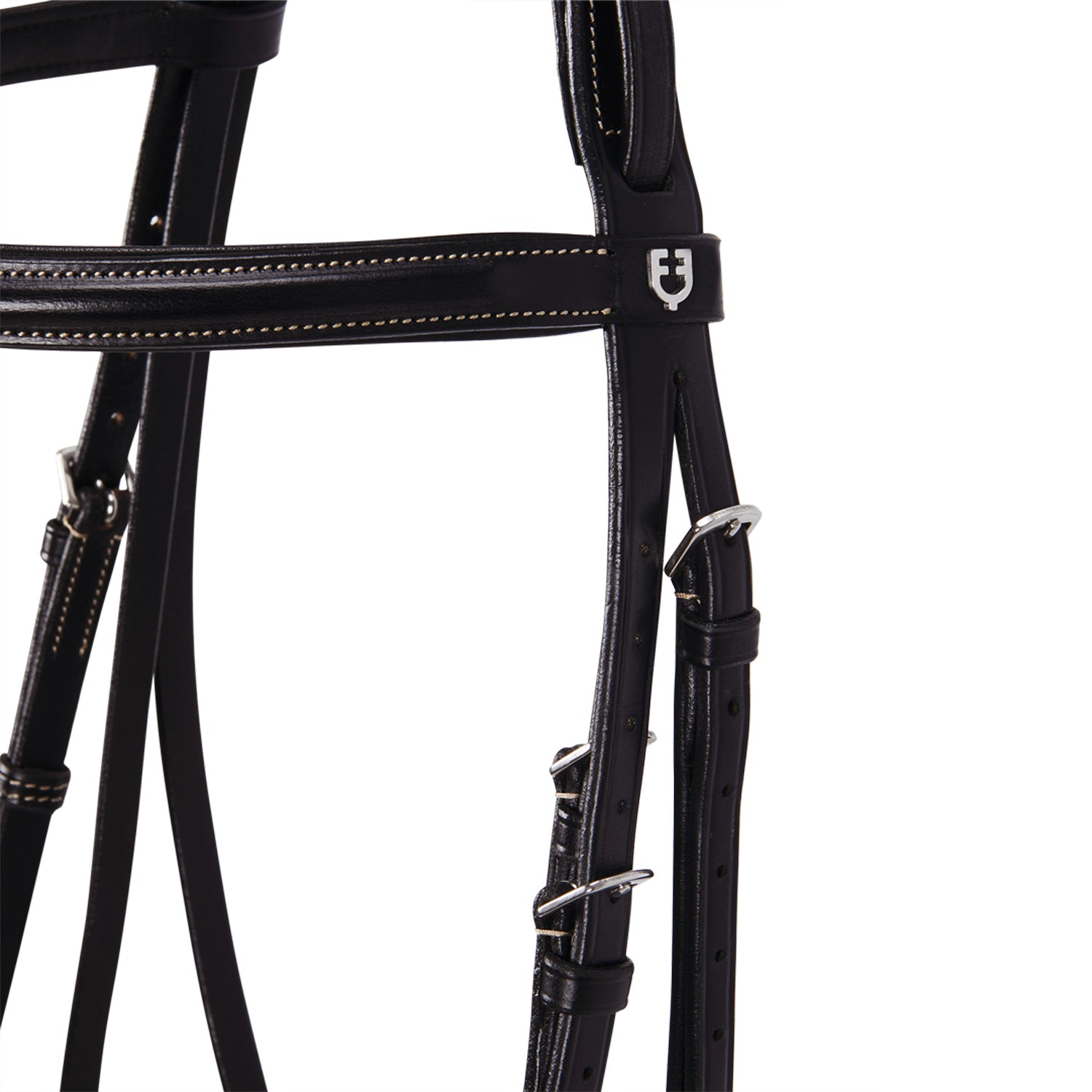 Equestro Testiera Inglese in Cuoio con Ricami