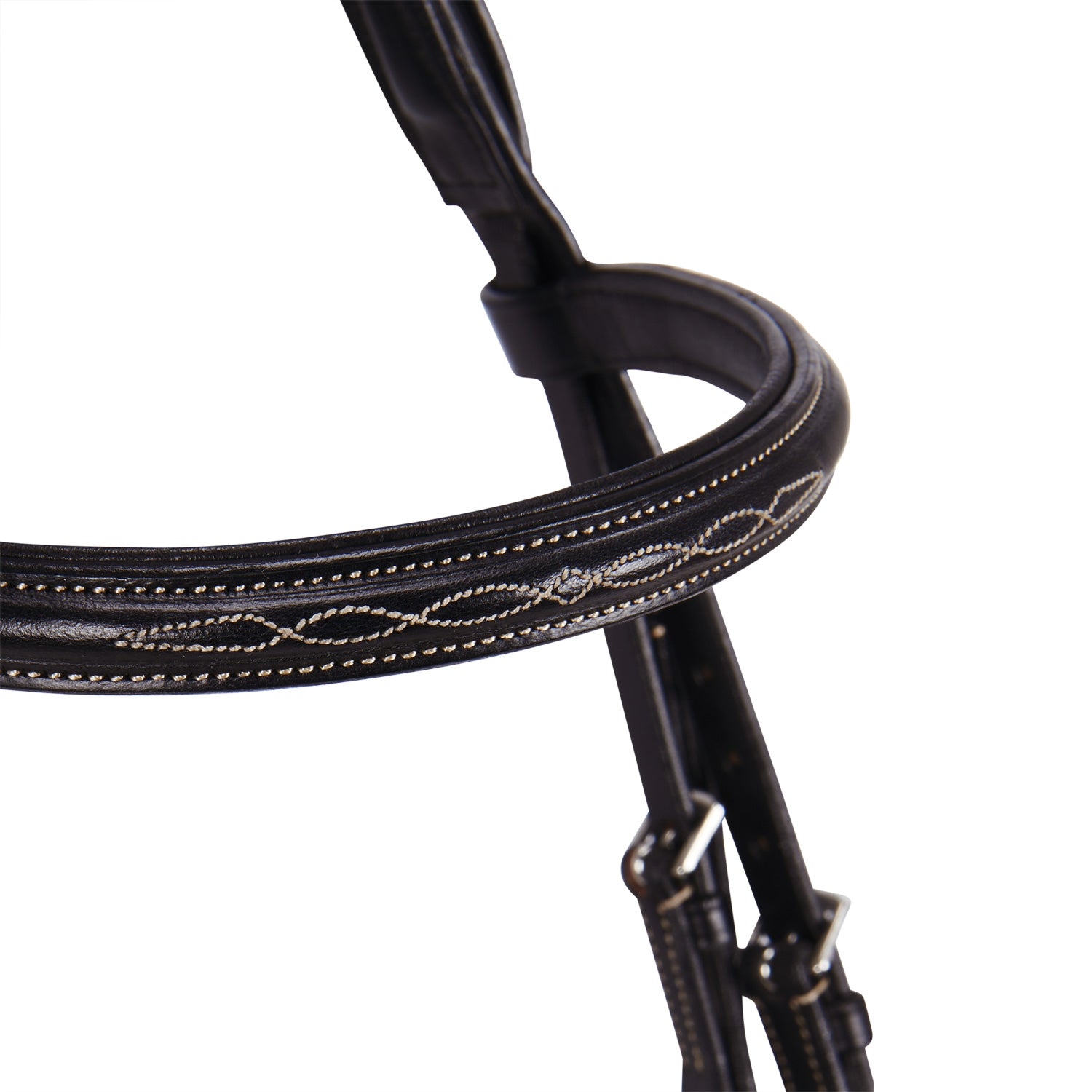 Equestro Testiera Inglese in Cuoio con Ricami