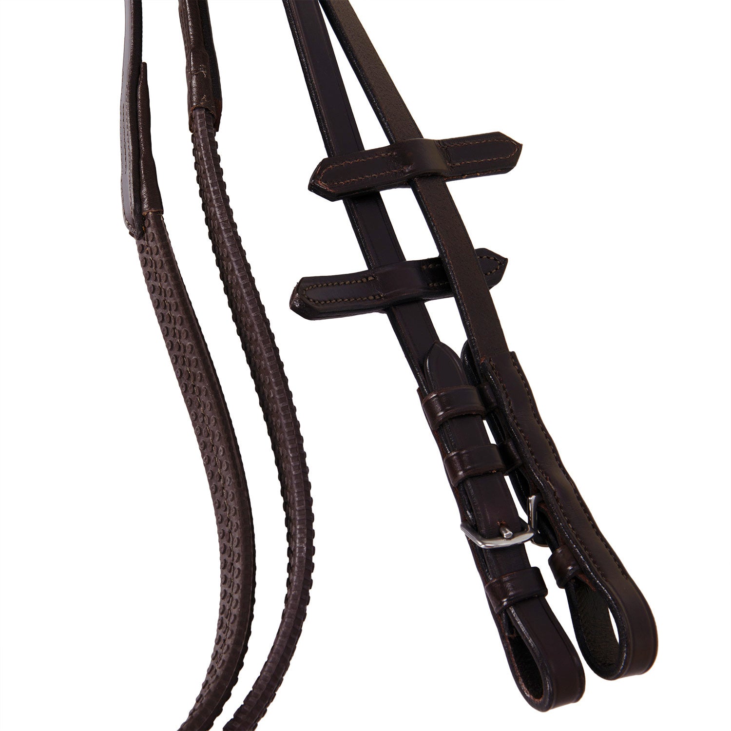 Equestro Testiera Inglese in Cuoio con Ricami