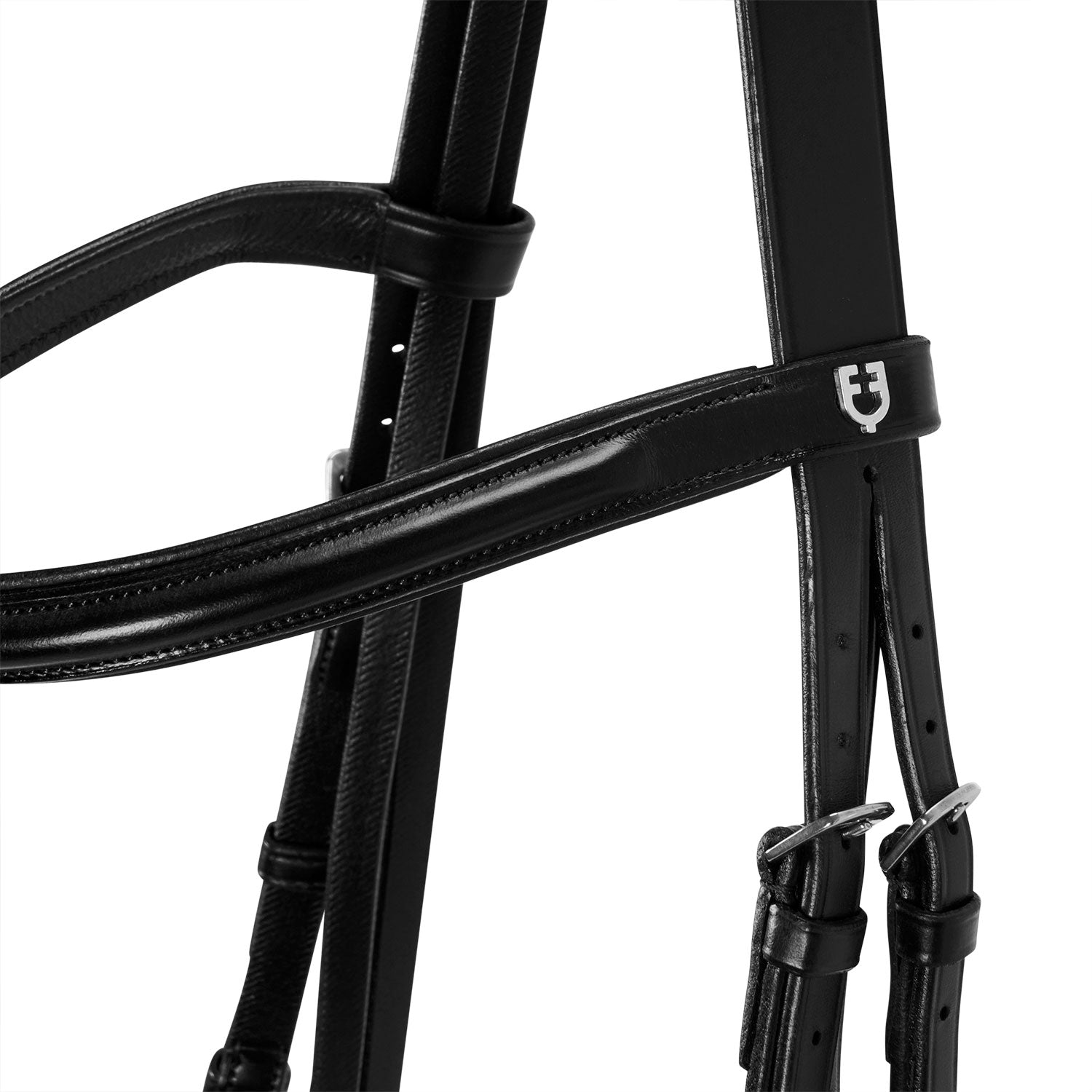 Equestro Testiera Inglese in Cuoio e Redini Gomma